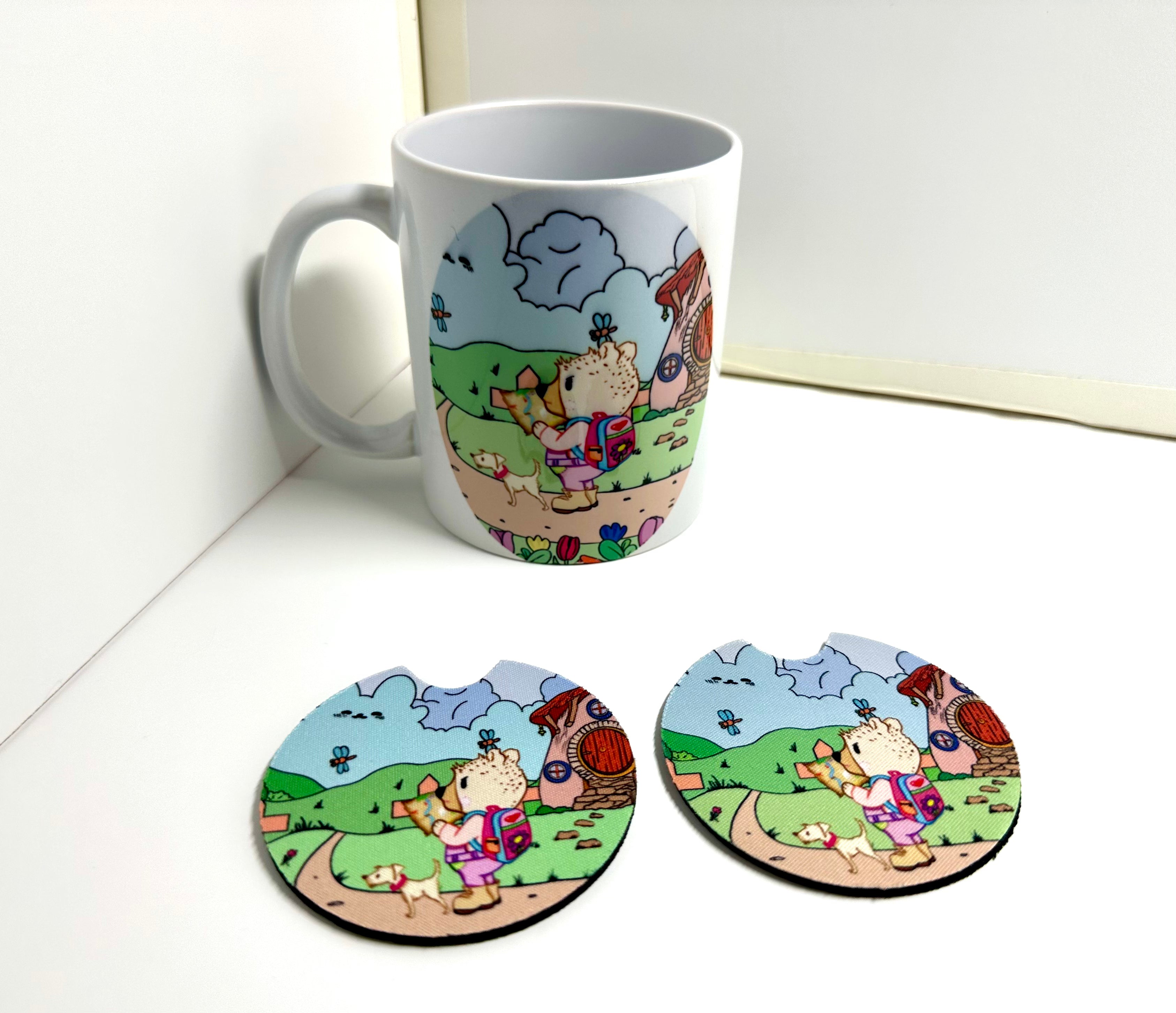 Adventure Bear Car Coaster Set