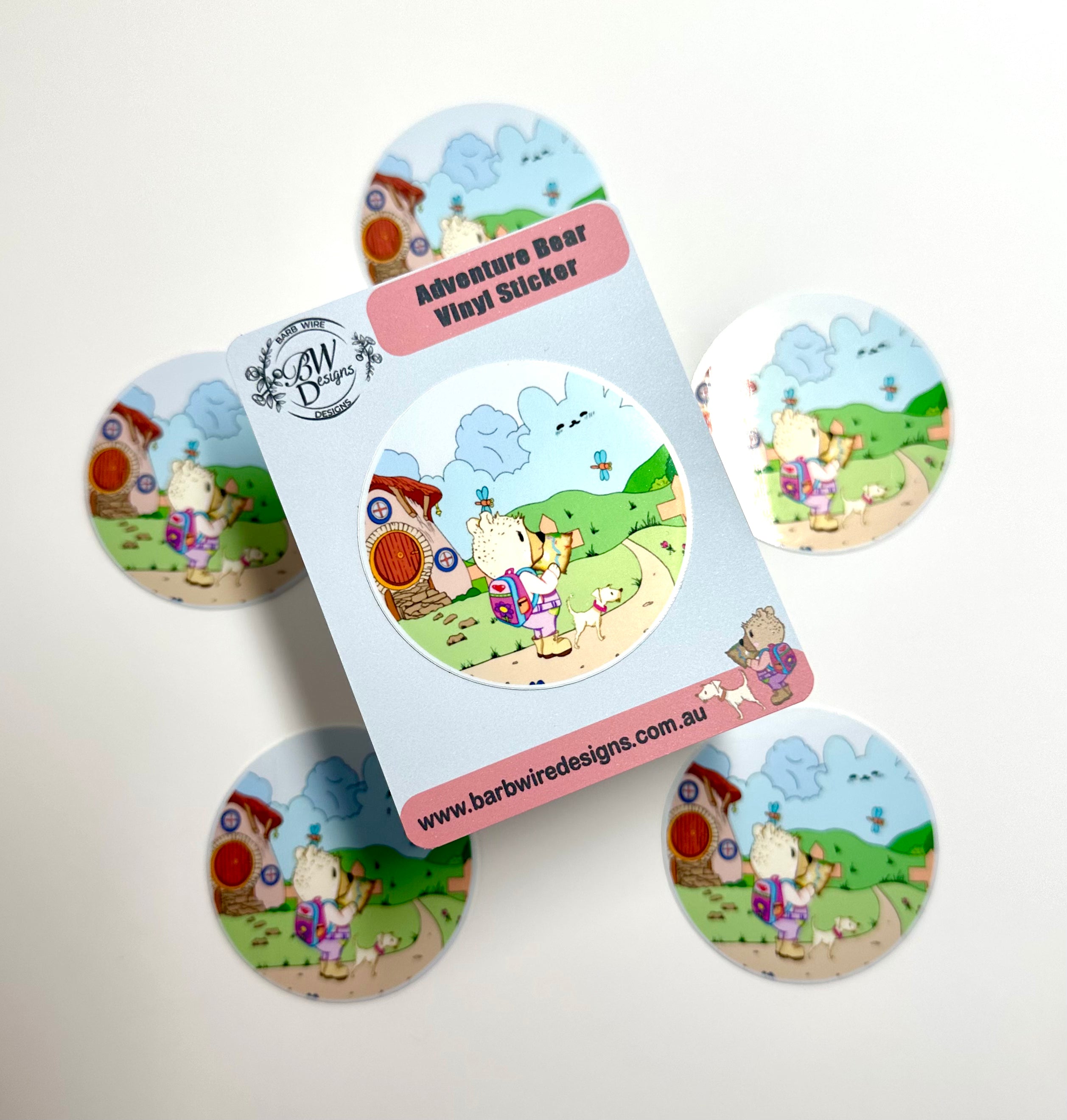Adventure Bear Vinyl Sticker