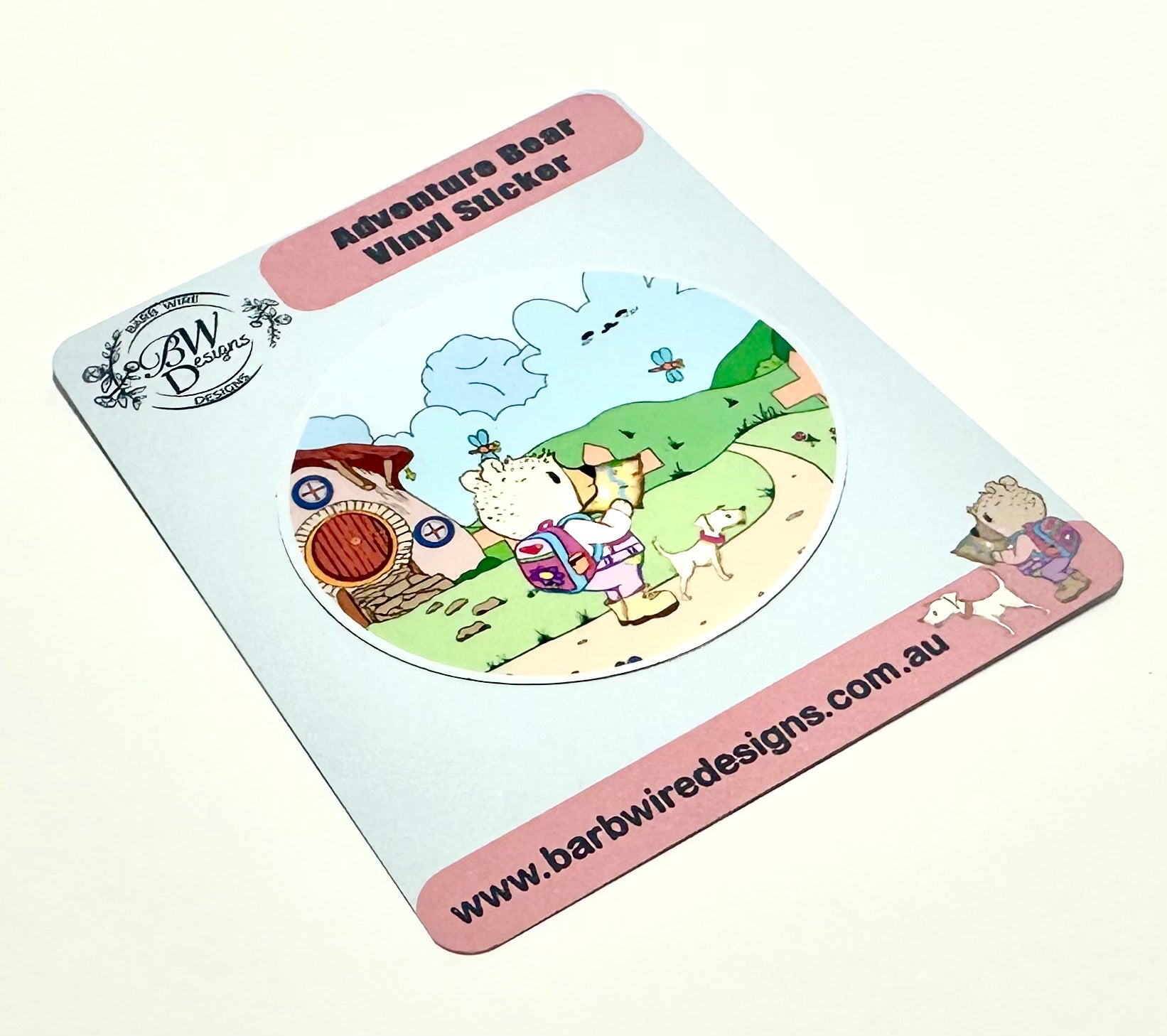Adventure Bear Vinyl Sticker