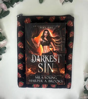 Gracie Quilted Book/ Ipad Sleeve Zippered Barb Wire Designs