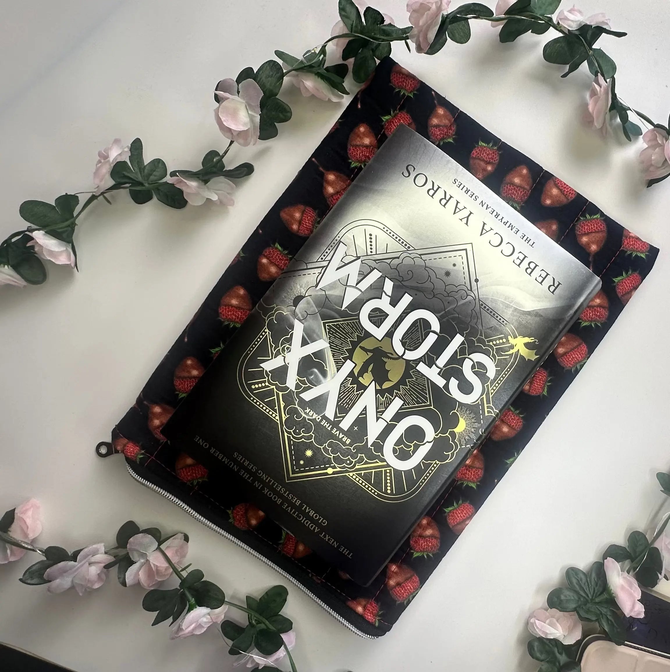 Gracie Quilted Book/ Ipad Sleeve Zippered Barb Wire Designs