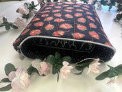 Gracie Quilted Book/ Ipad Sleeve Zippered Barb Wire Designs