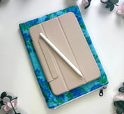 Sarah Zippered ipad Quilted sleeve Barb Wire Designs