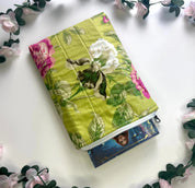 Wendy Zippered Quilted ipad sleeve Barb Wire Designs