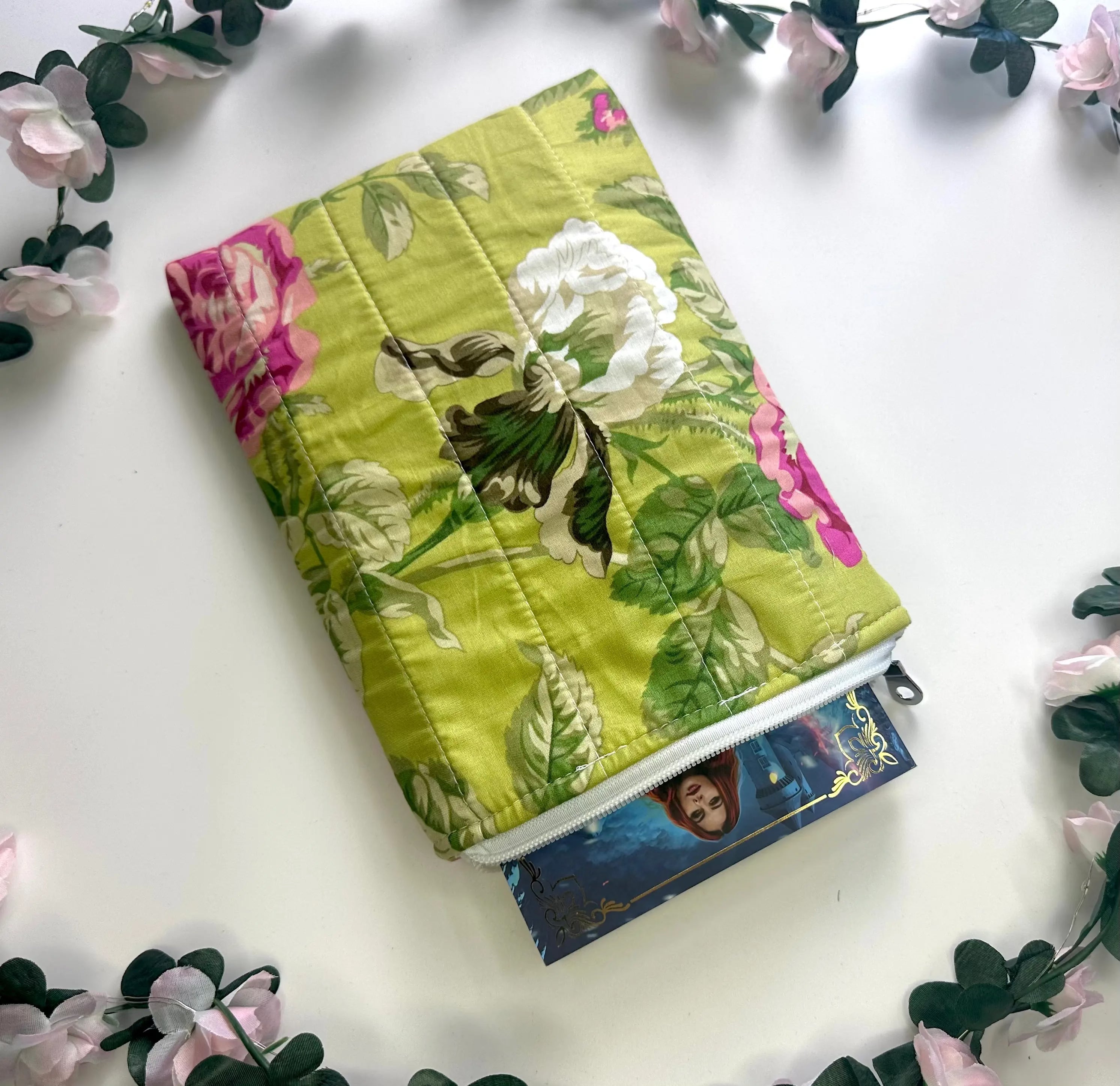 Wendy Zippered Quilted ipad sleeve Barb Wire Designs