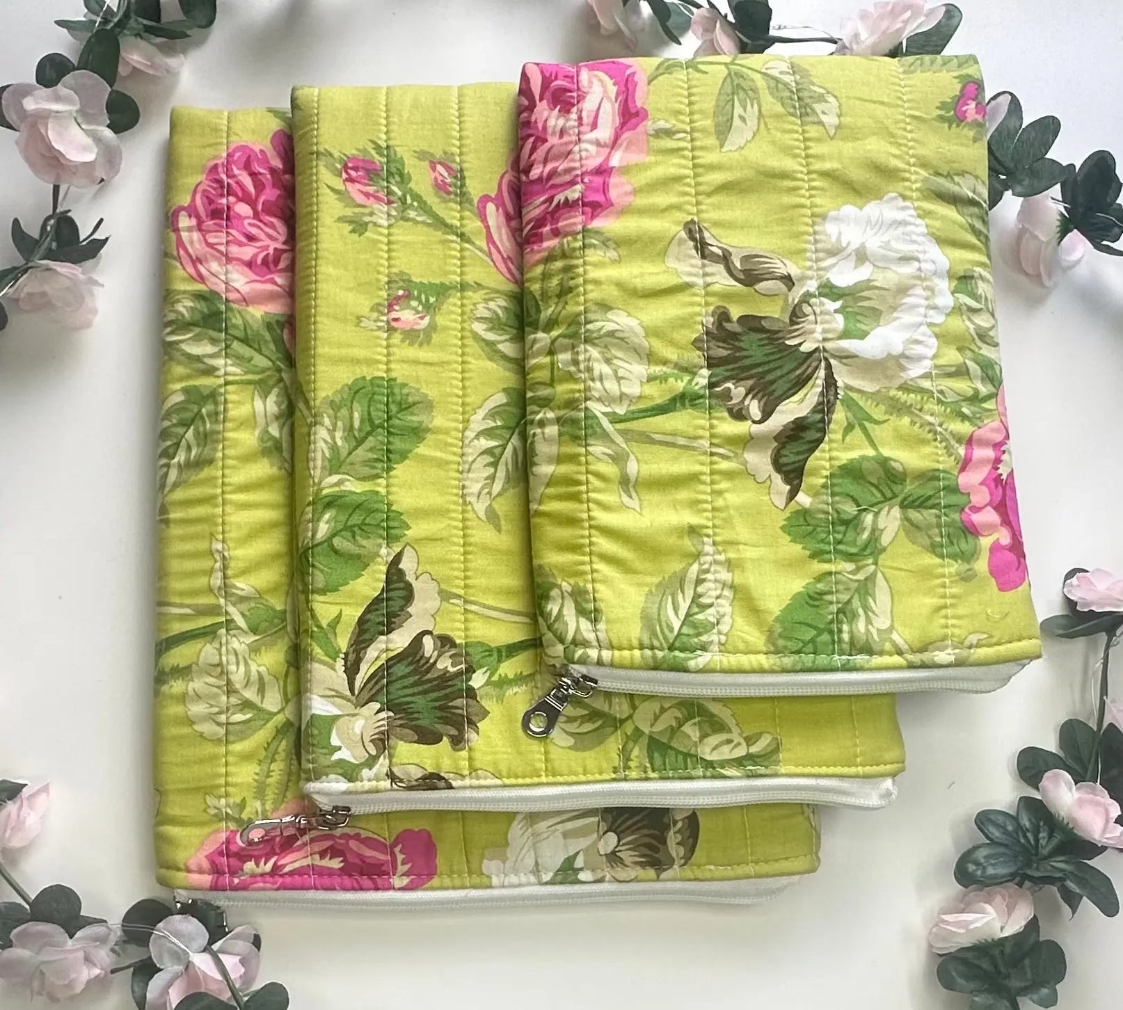 Wendy Zippered Quilted ipad sleeve Barb Wire Designs