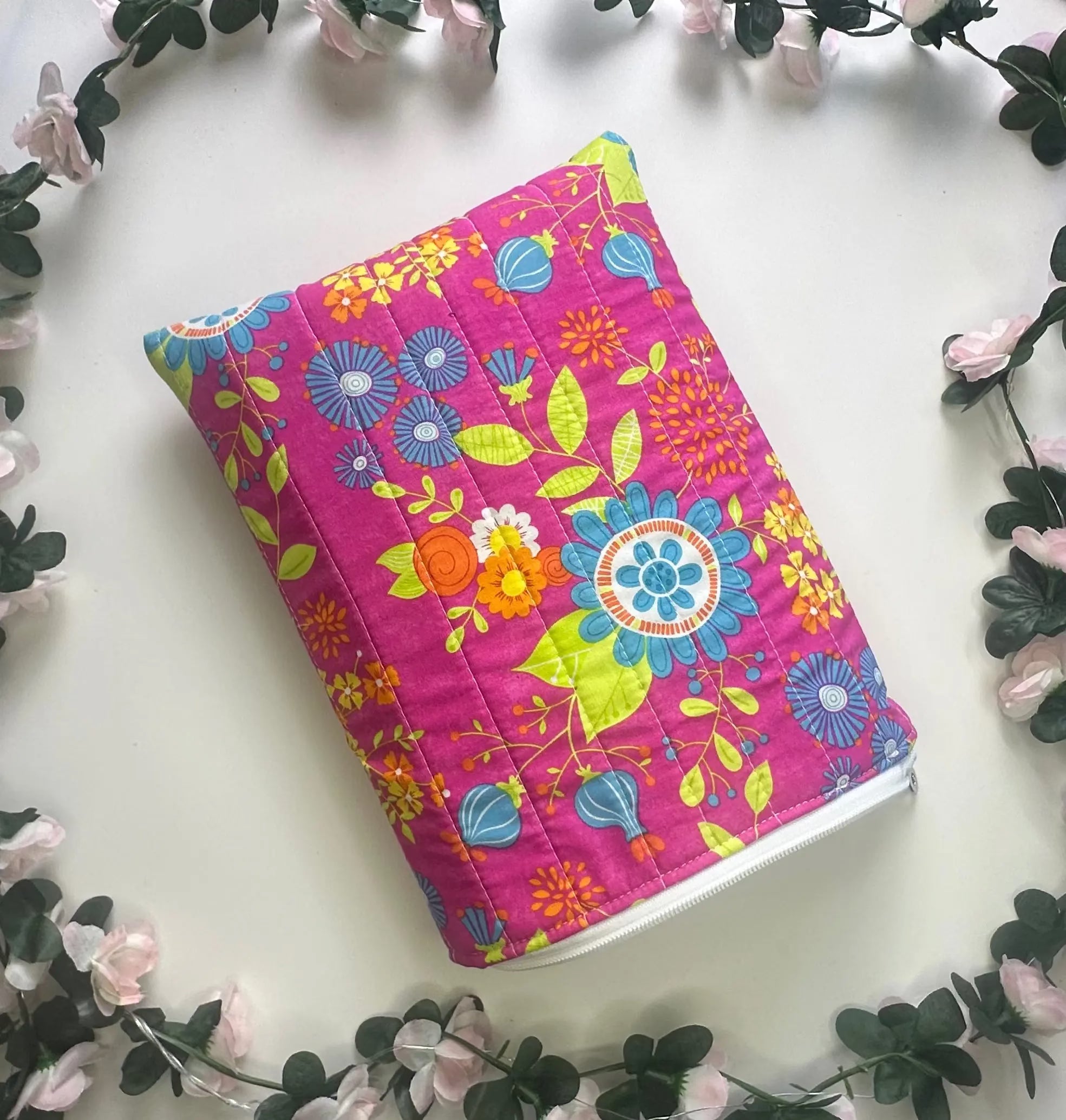 Mary Zippered Quilted ipad sleeve Barb Wire Designs