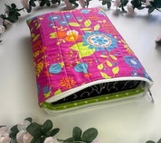 Mary Zippered Quilted ipad sleeve Barb Wire Designs