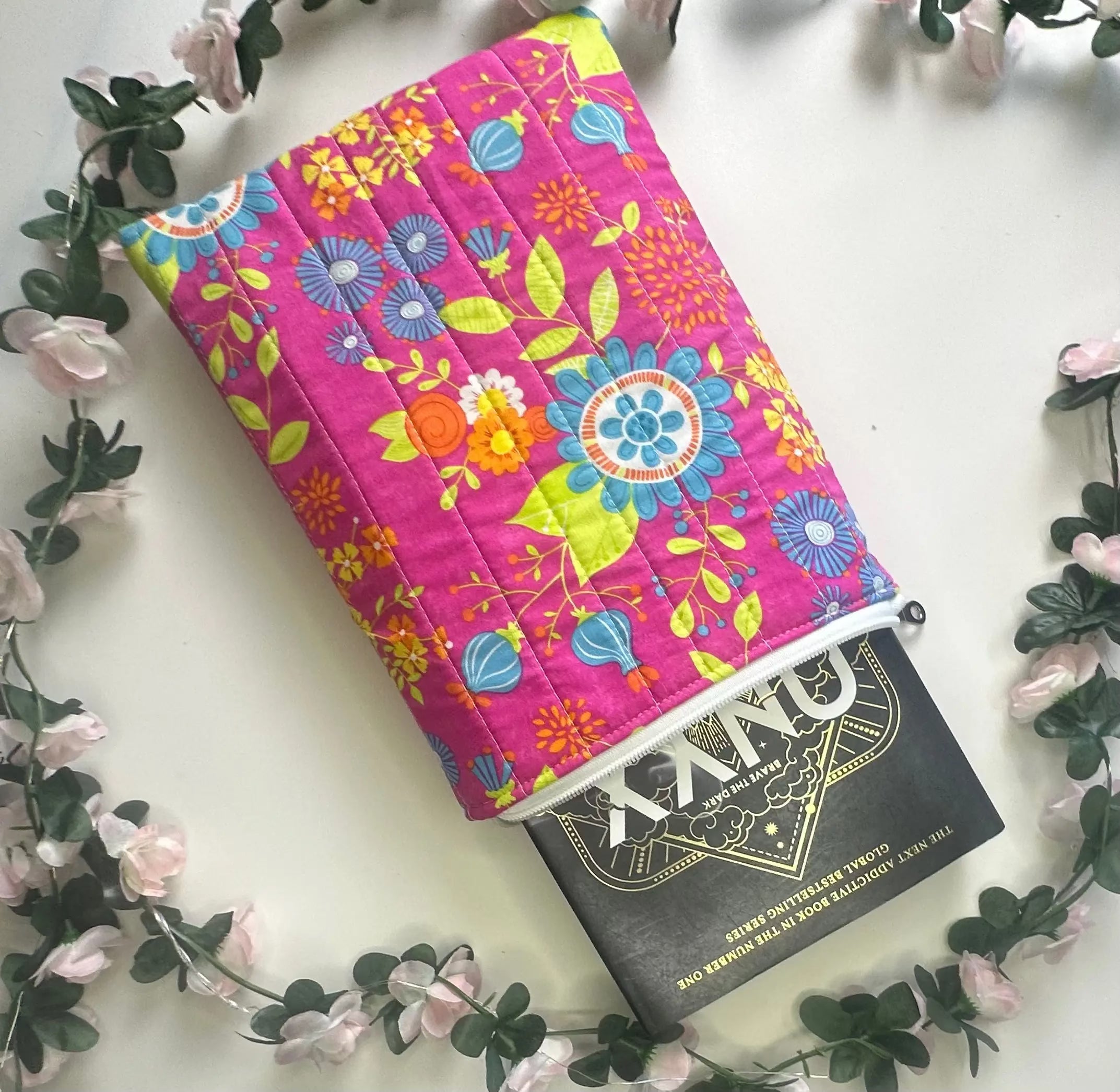 Mary Zippered Quilted ipad sleeve Barb Wire Designs