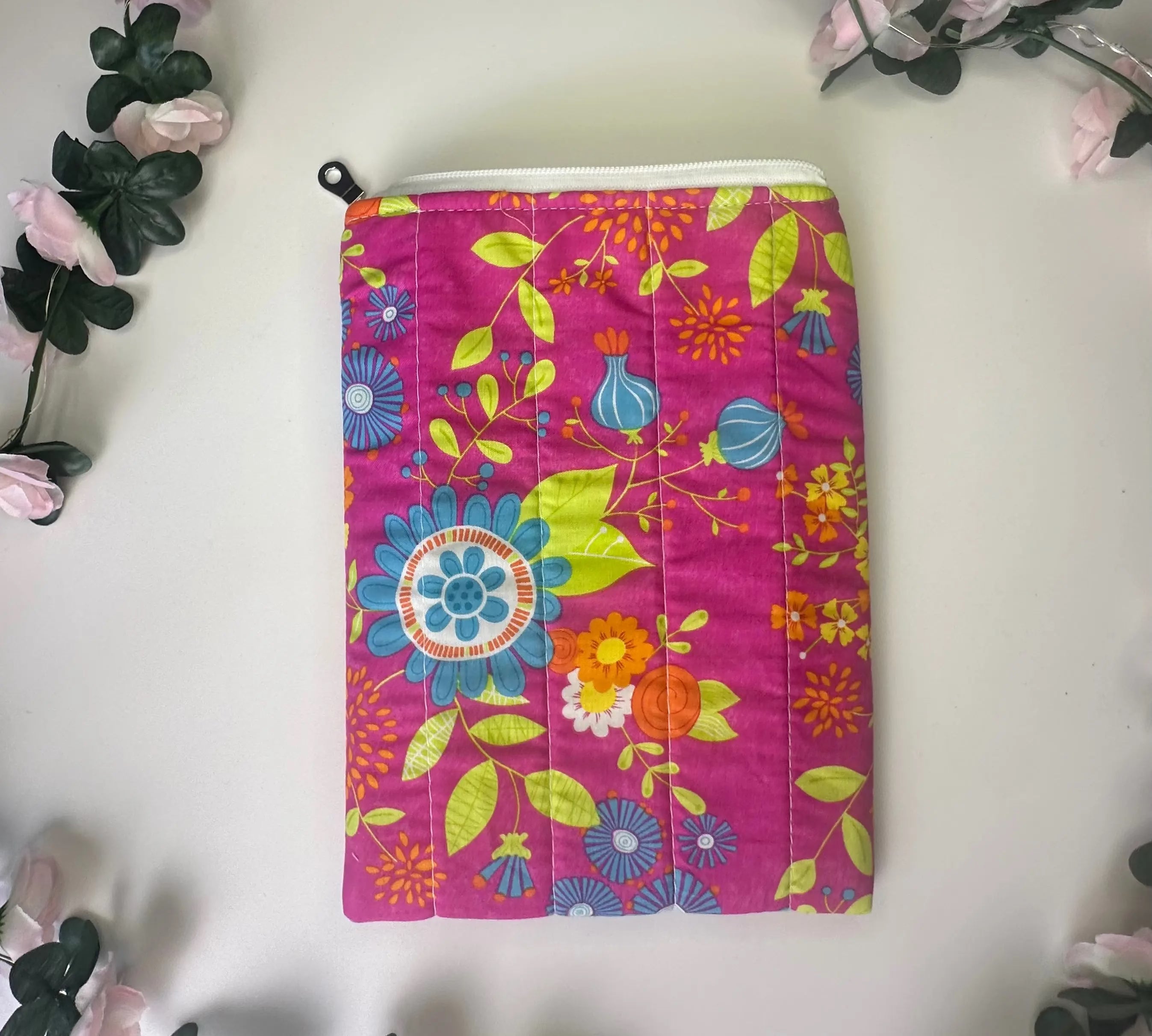 Mary Zippered Quilted ipad sleeve Barb Wire Designs