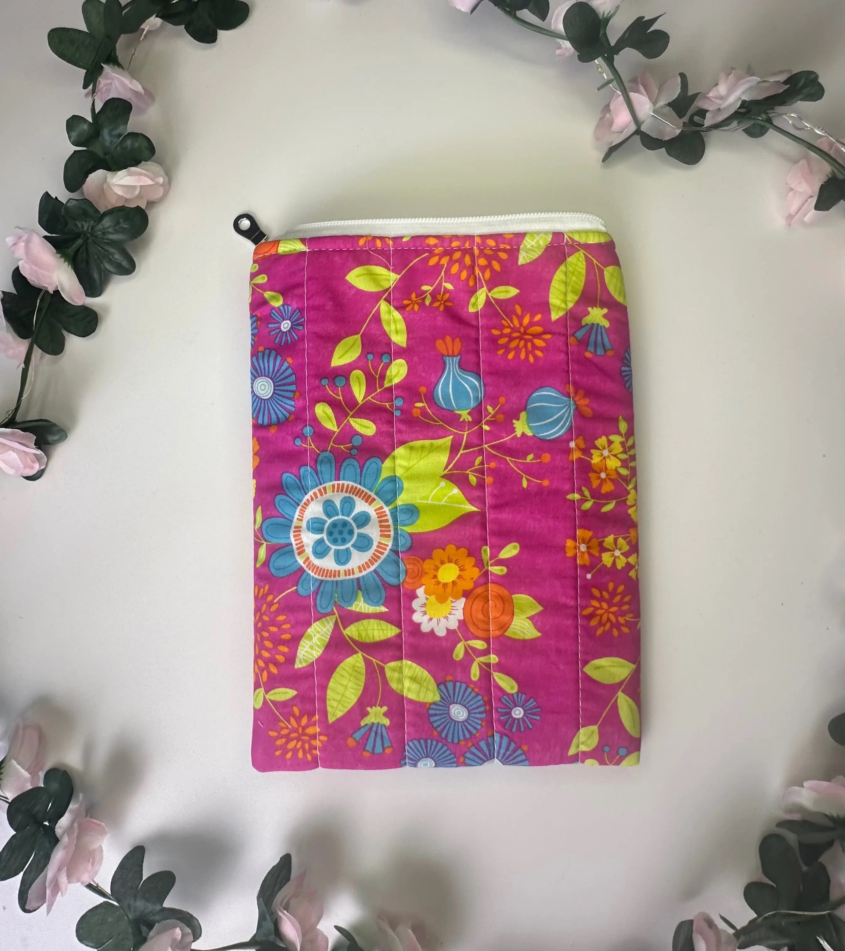 Mary Zippered Quilted ipad sleeve Barb Wire Designs