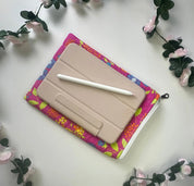 Mary Zippered Quilted ipad sleeve Barb Wire Designs