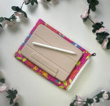 Mary Zippered Quilted ipad mini sleeve