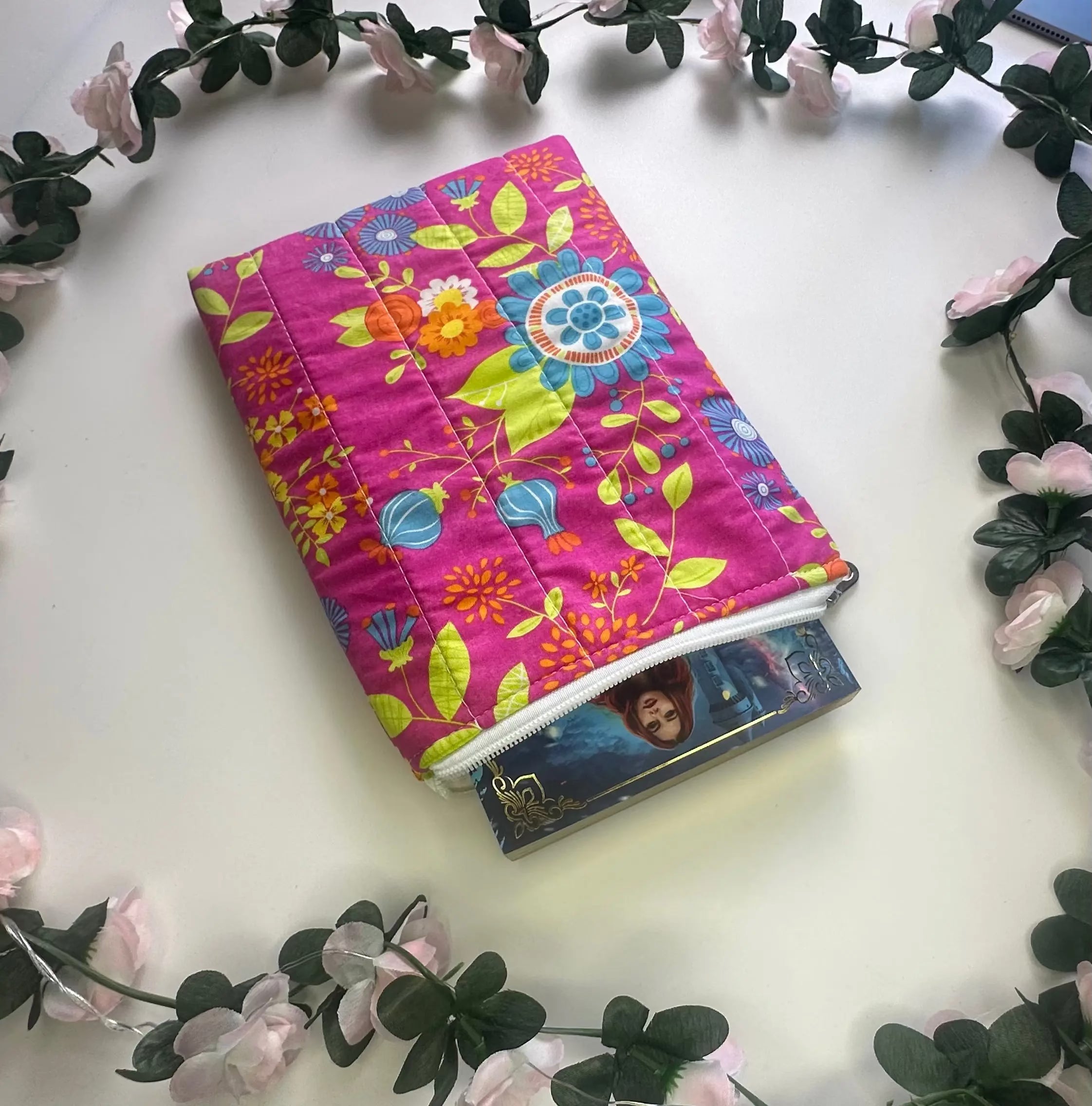 Mary Zippered Quilted ipad sleeve Barb Wire Designs