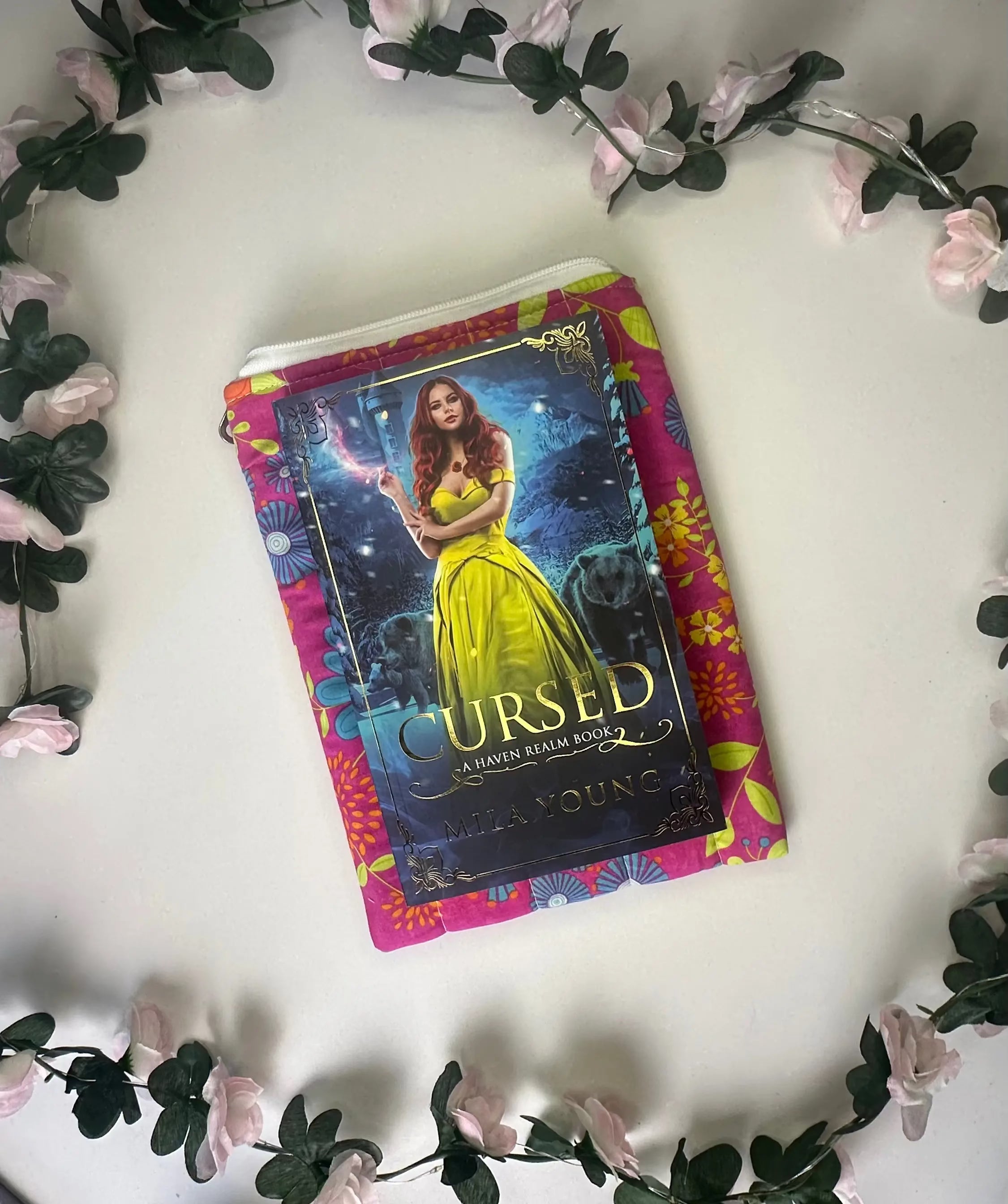 Mary Zippered Quilted ipad sleeve Barb Wire Designs