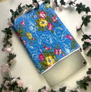 Kylie Zippered Quilted ipad sleeve Barb Wire Designs