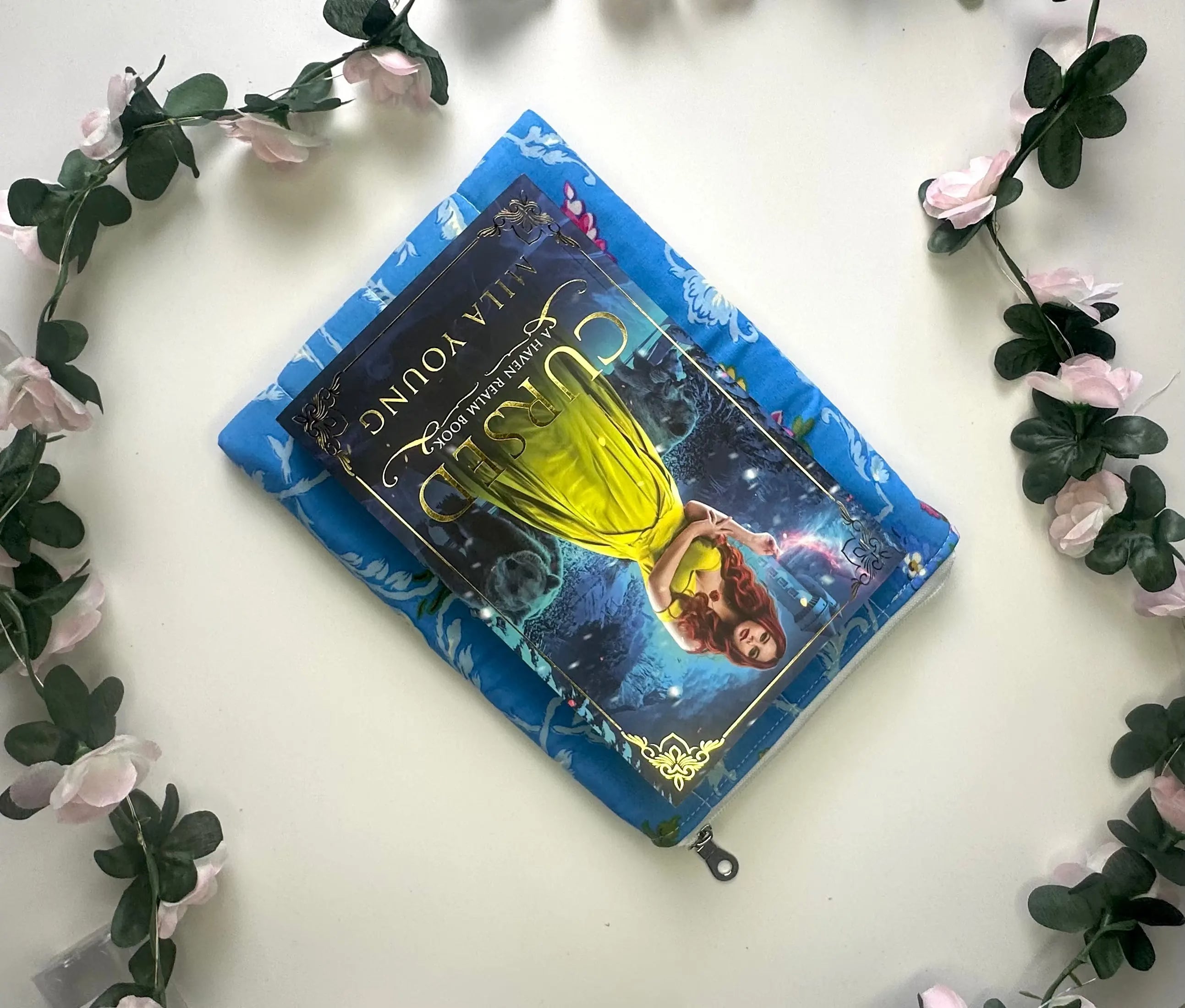 Kylie Zippered Quilted ipad sleeve Barb Wire Designs