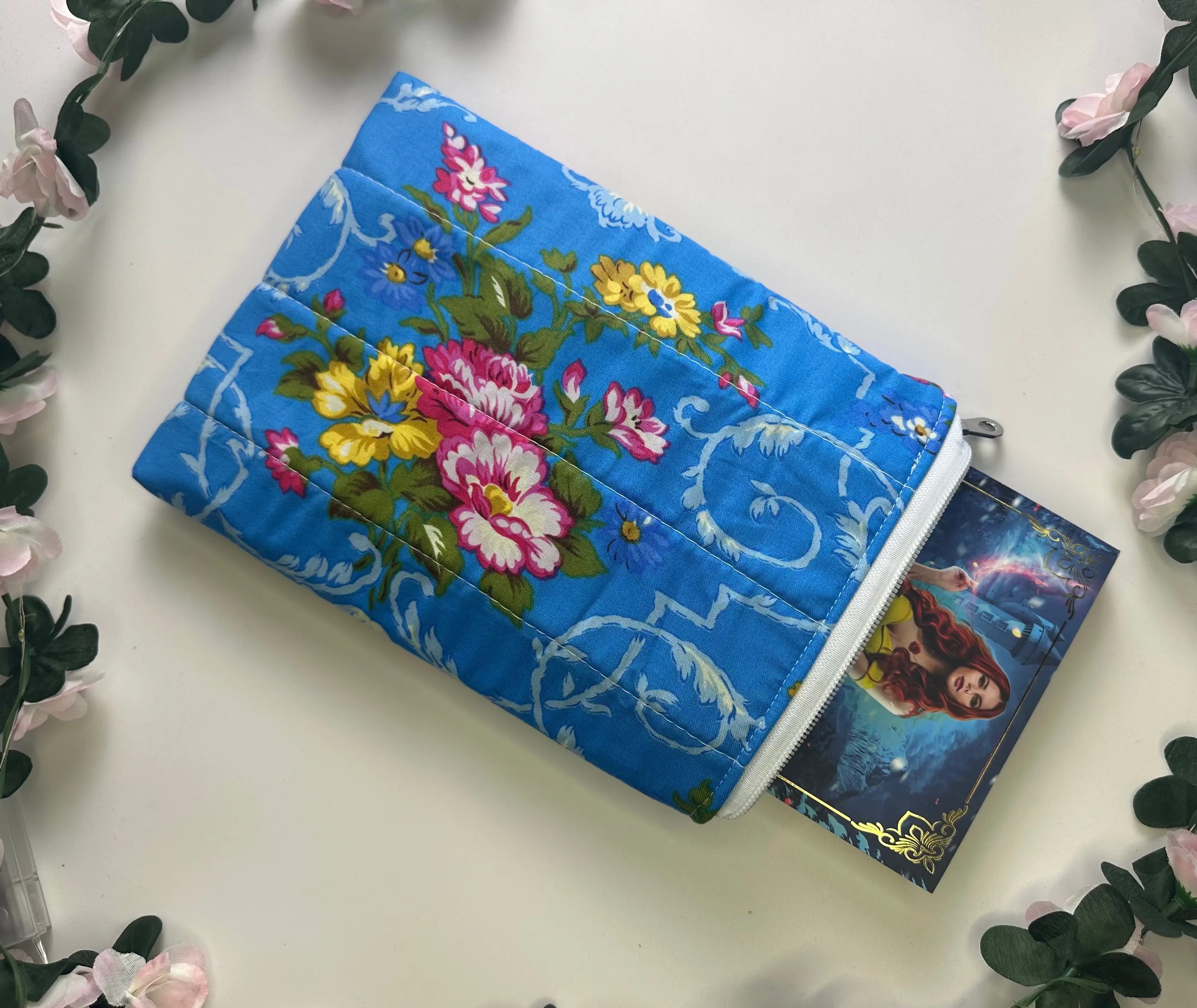 Kylie Zippered Quilted ipad sleeve Barb Wire Designs