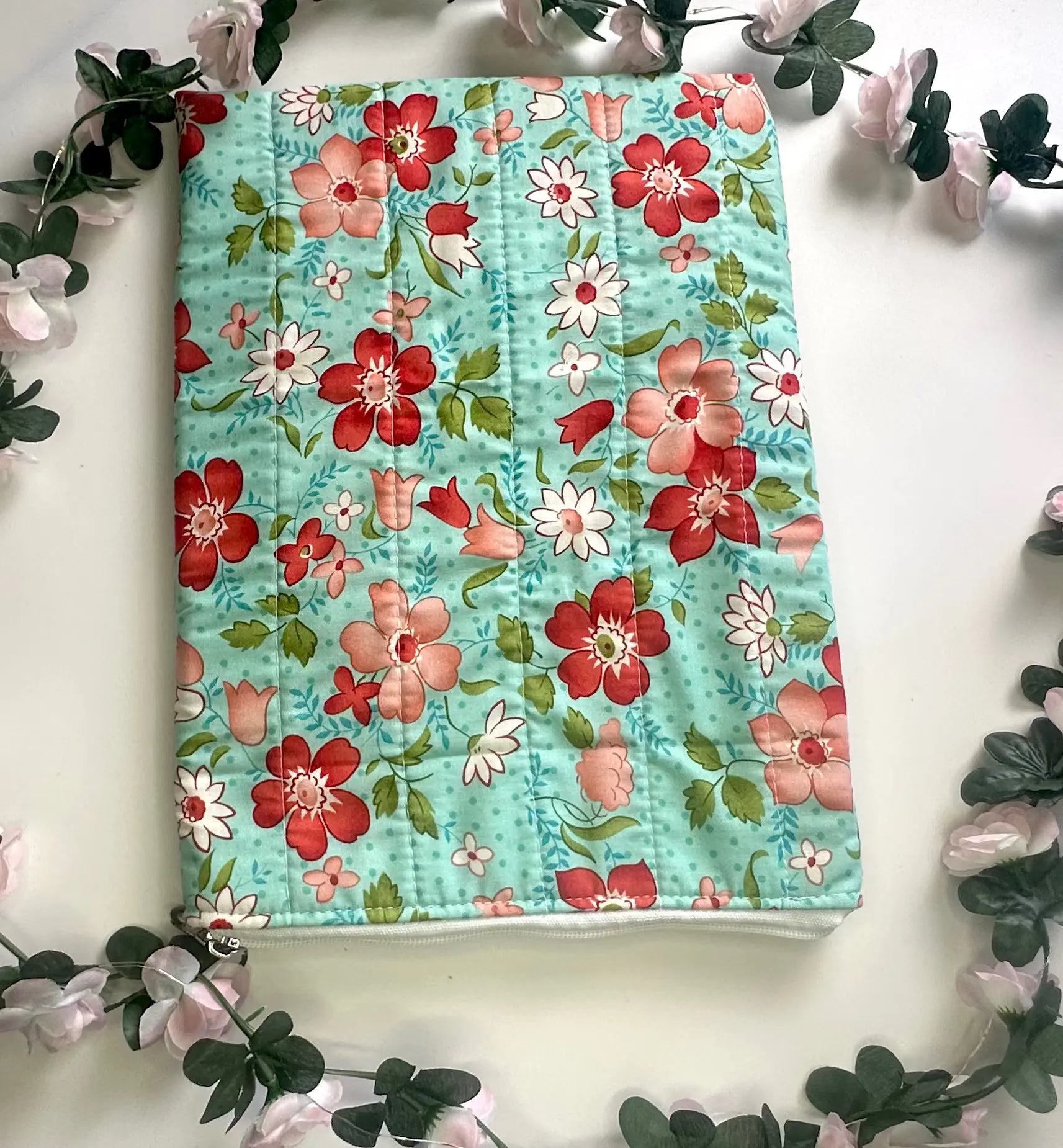 Rebecca Zippered ipad Quilted sleeve Barb Wire Designs