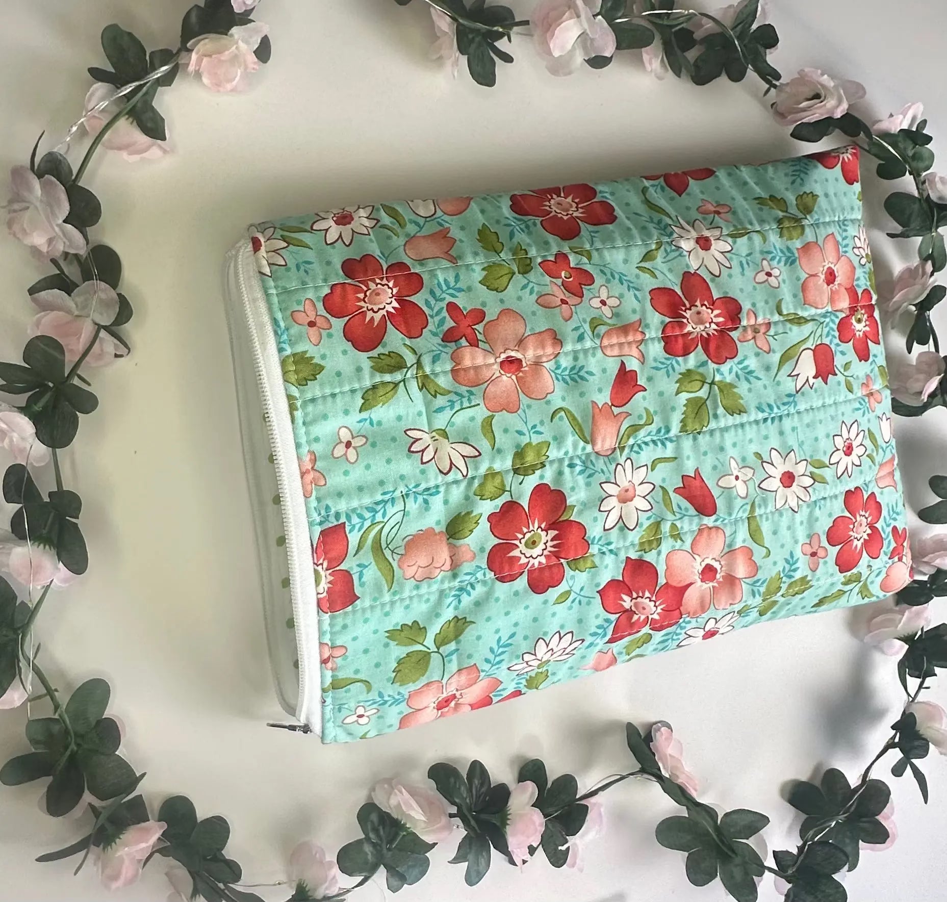 Rebecca Zippered ipad Quilted sleeve Barb Wire Designs