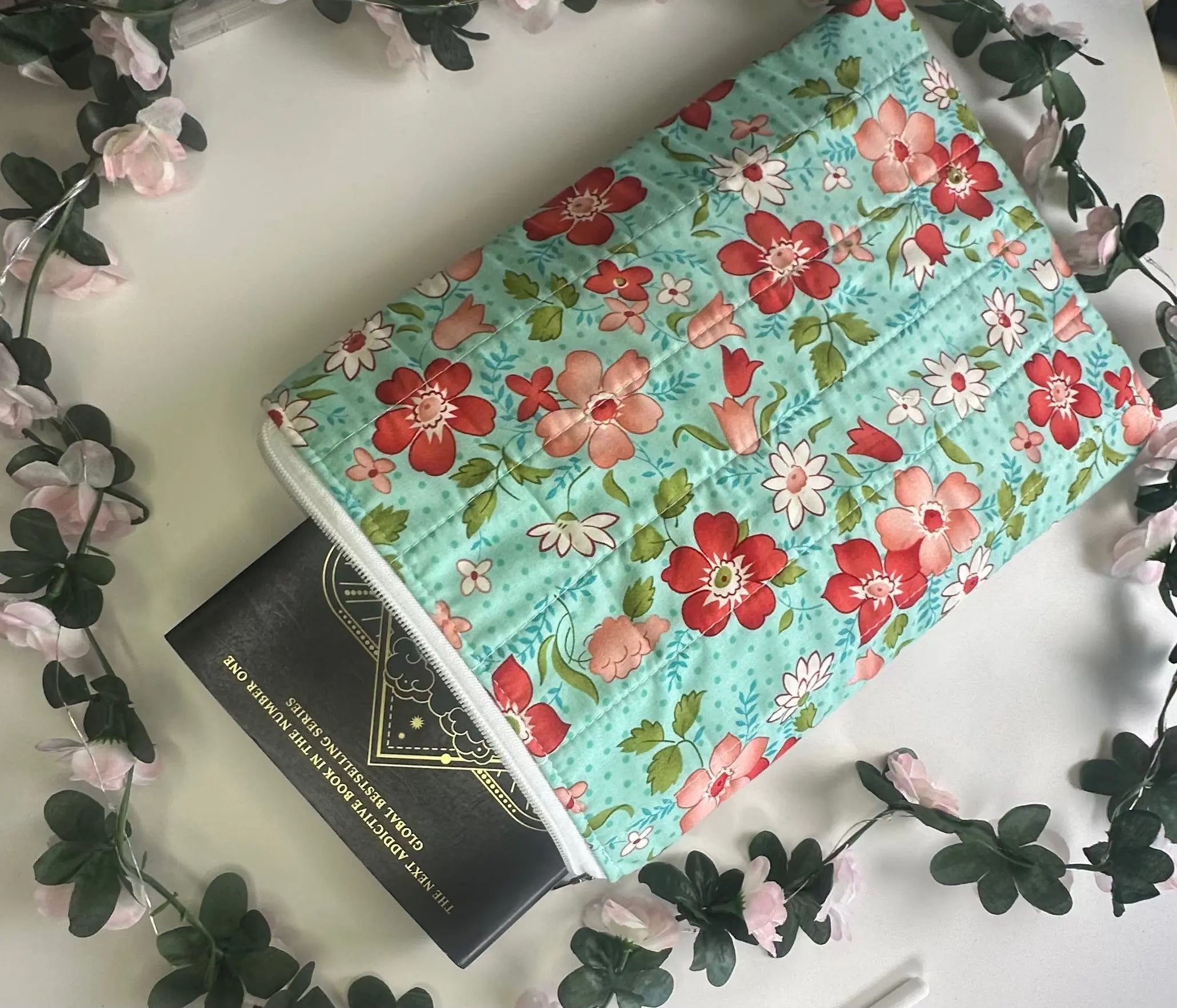 Rebecca Zippered ipad Quilted sleeve Barb Wire Designs