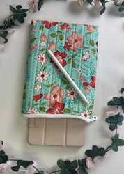 Rebecca Zippered ipad Quilted sleeve Barb Wire Designs