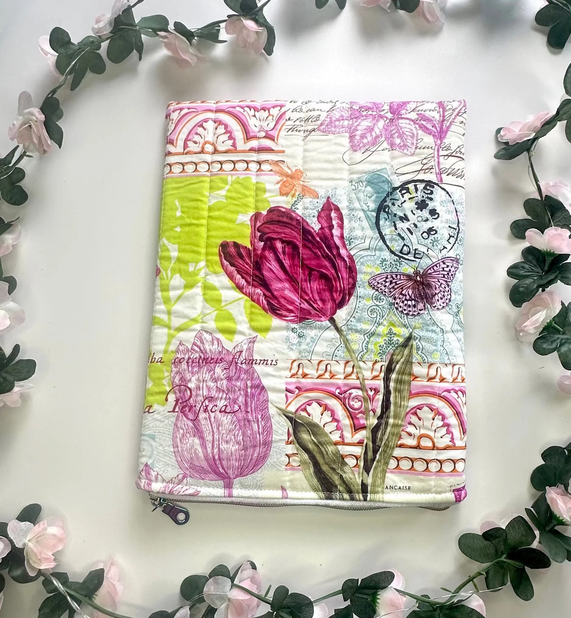 Aliza Zippered Quilted sleeve Barb Wire Designs