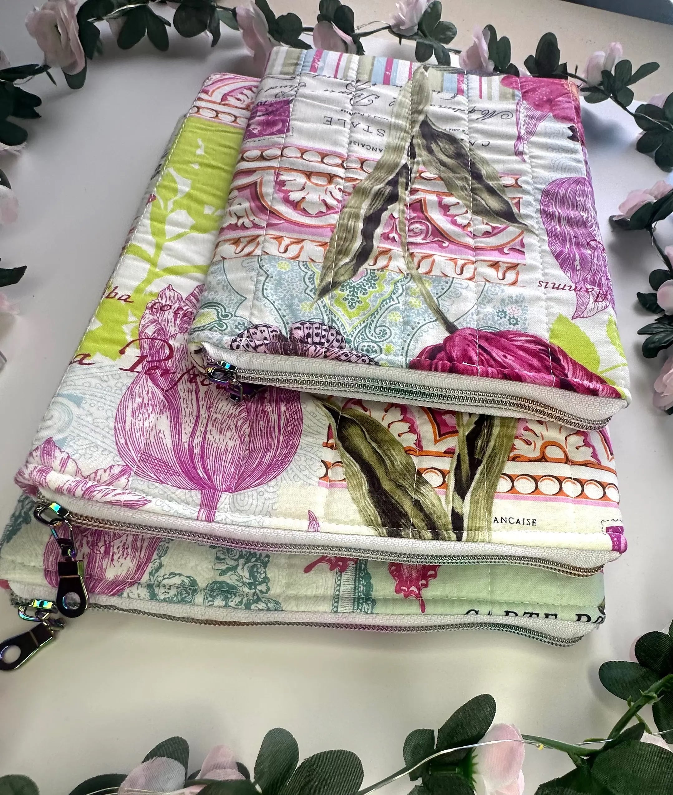 Aliza Zippered Quilted sleeve Barb Wire Designs