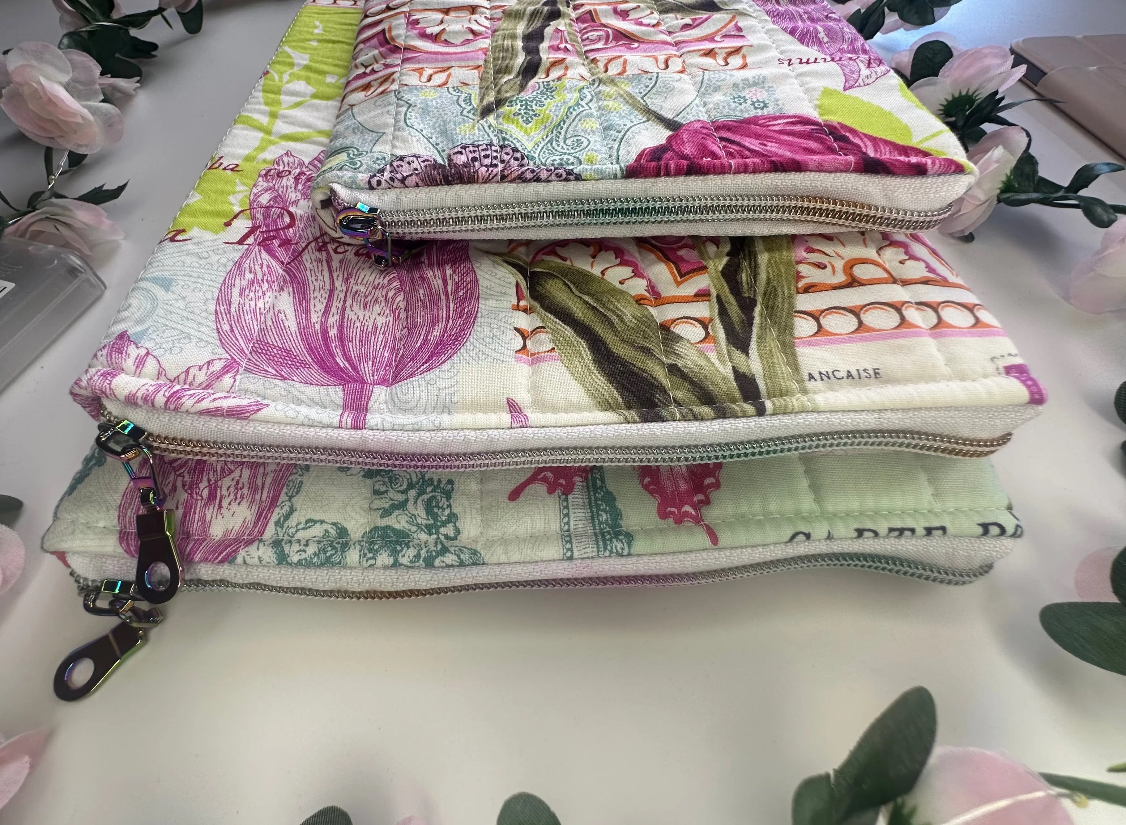 Aliza Zippered Quilted sleeve Barb Wire Designs