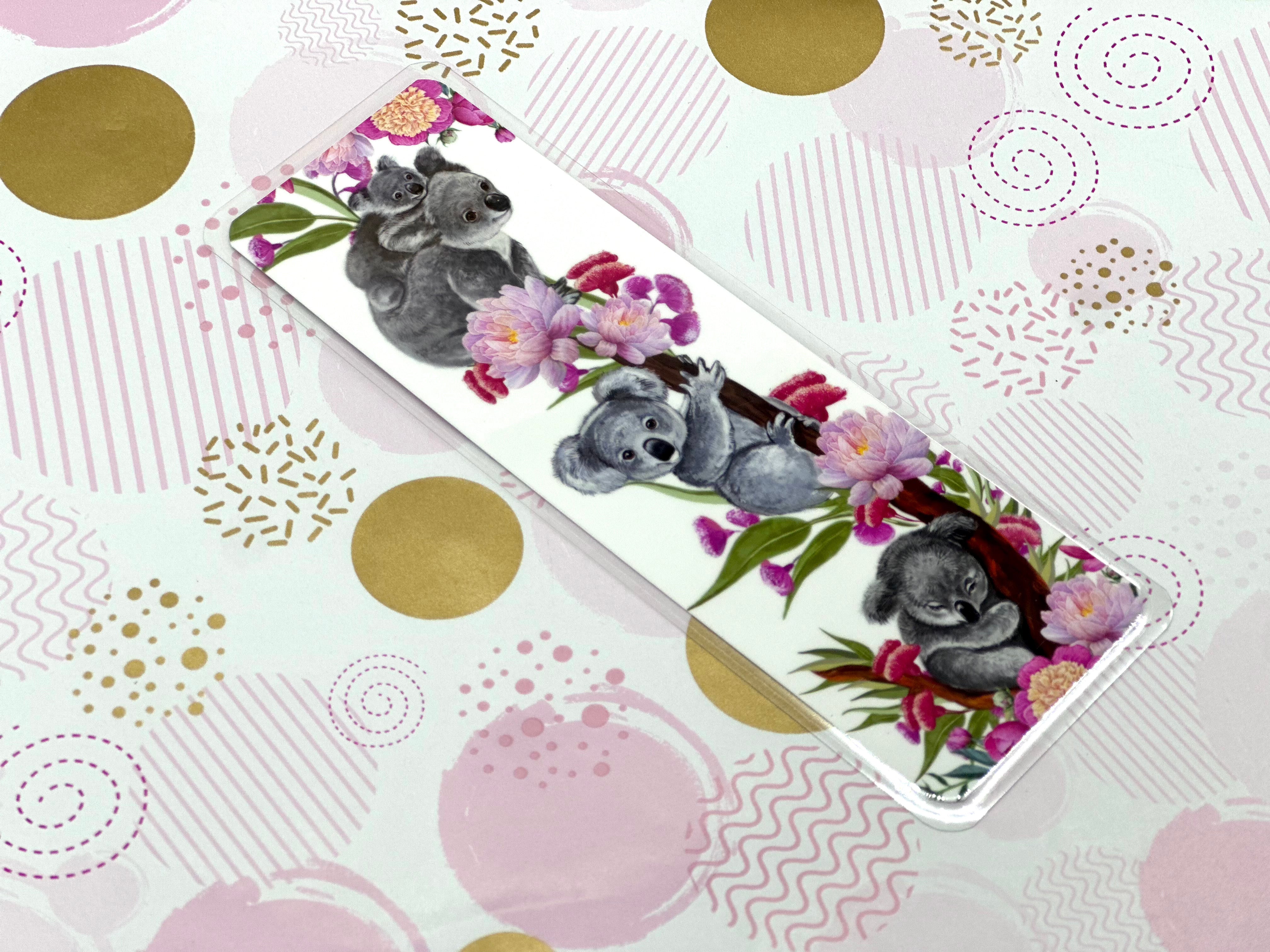 Koala Blooms Traditional Bookmark