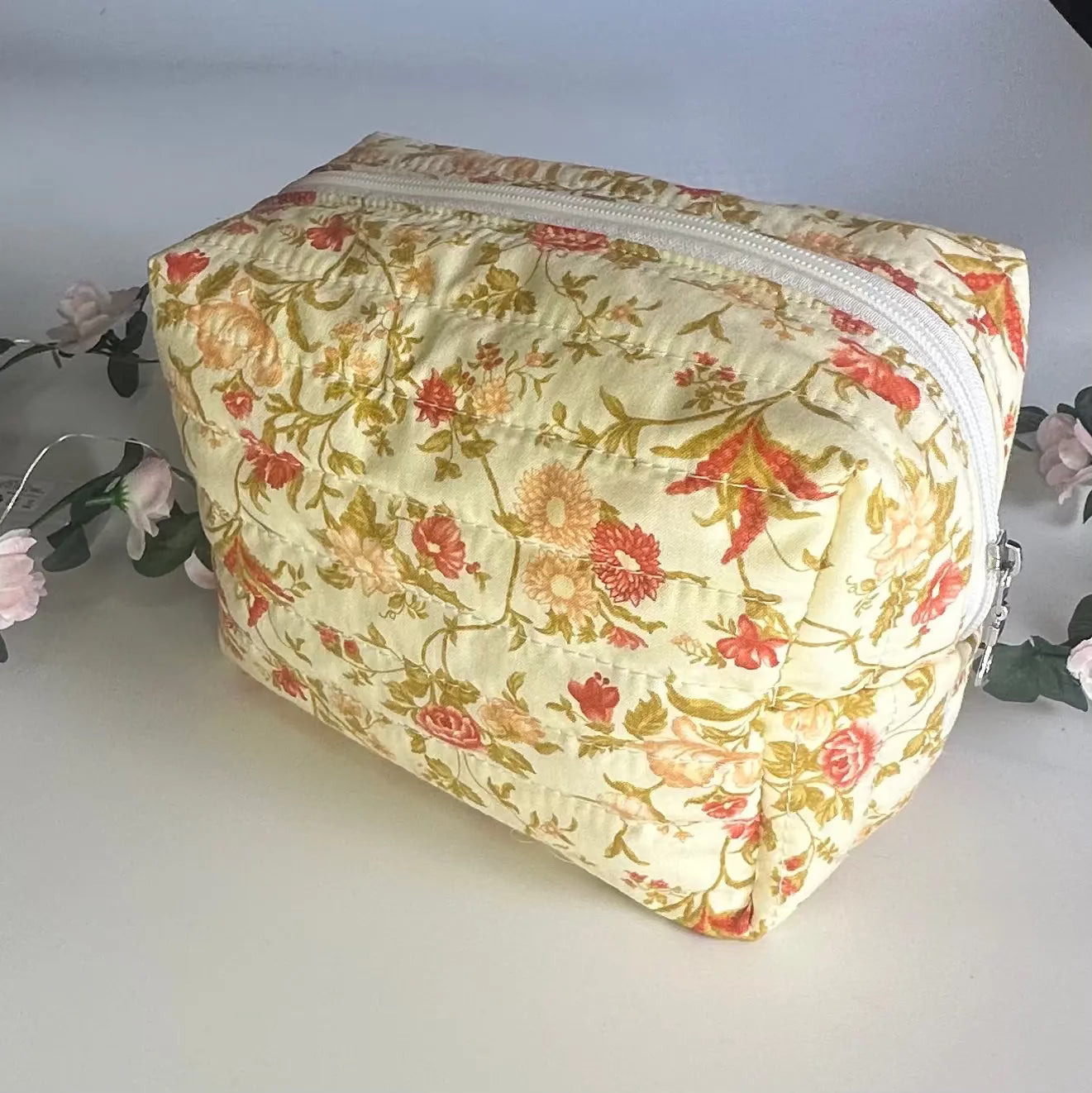 Gypsy Quilted Makeup Pouch/carry all Barb Wire Designs