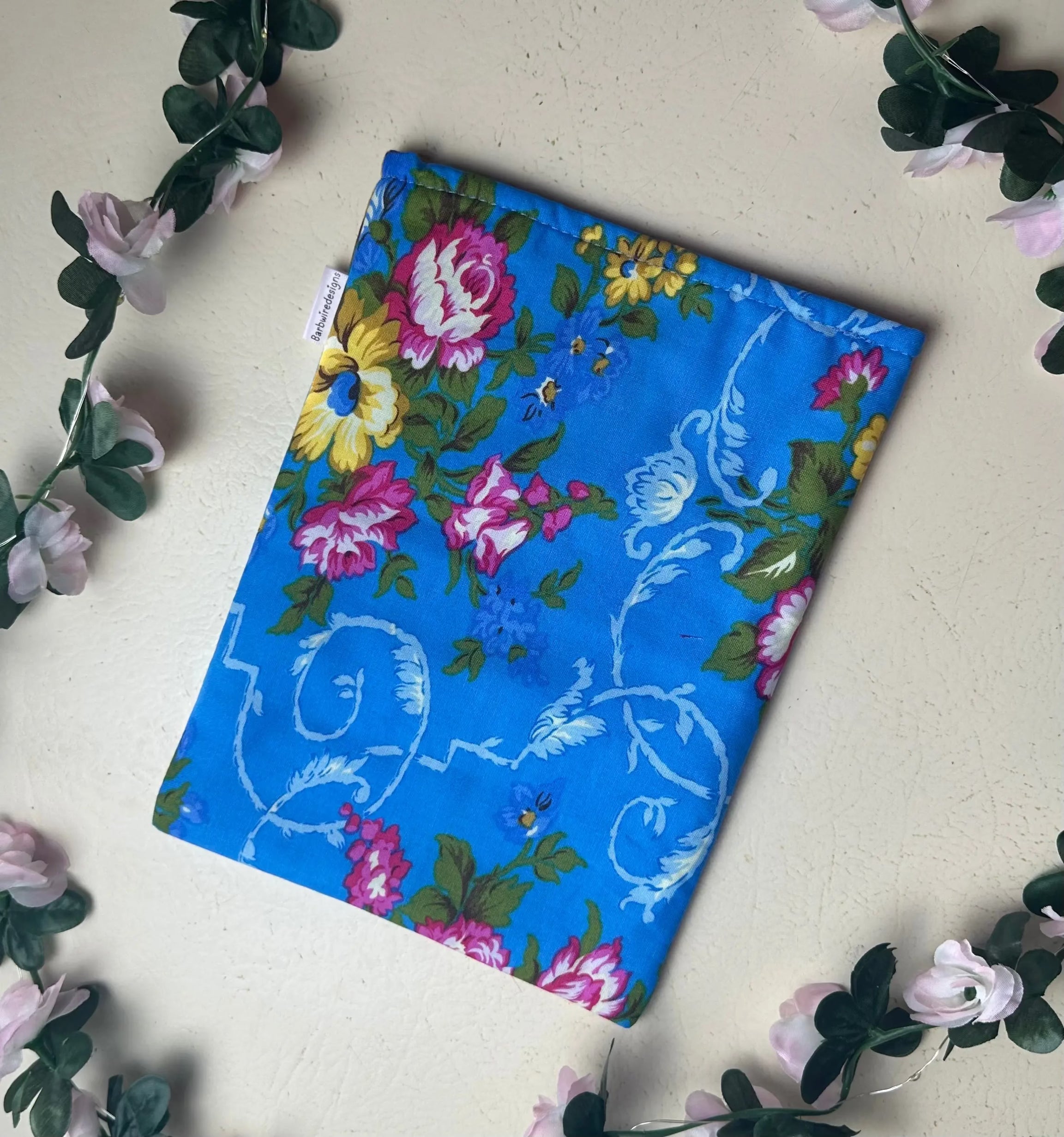 Kylie Handmade Colourful Book Sleeve Slip Cover Barb Wire Designs
