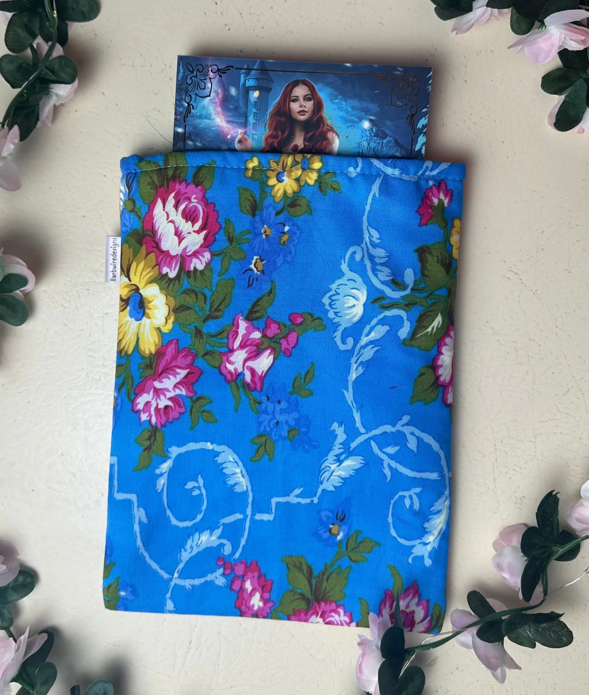 Kylie Handmade Colourful Book Sleeve Slip Cover Barb Wire Designs