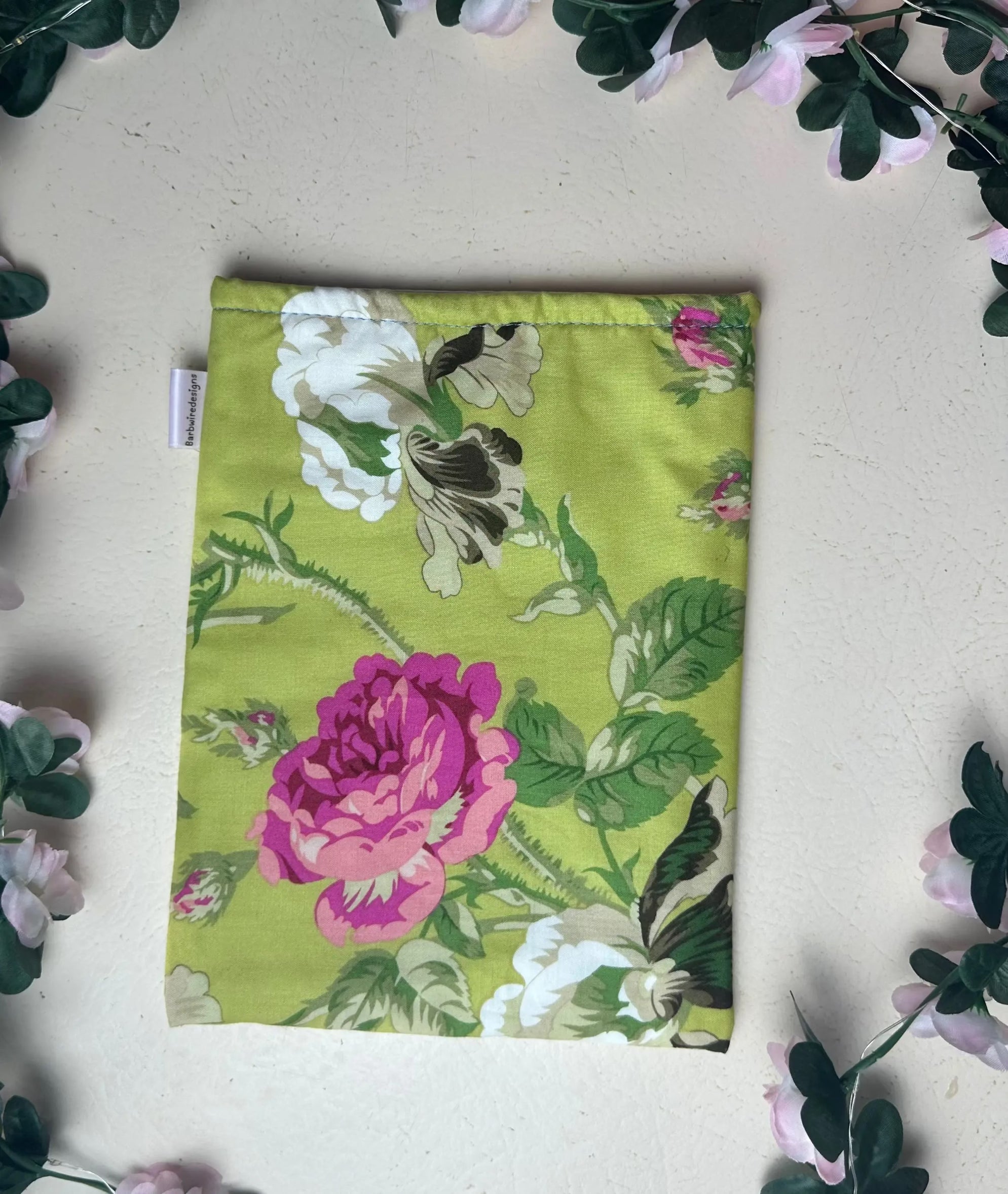 Wendy Handmade Colourful Slip Book Sleeve Pouch Barb Wire Designs