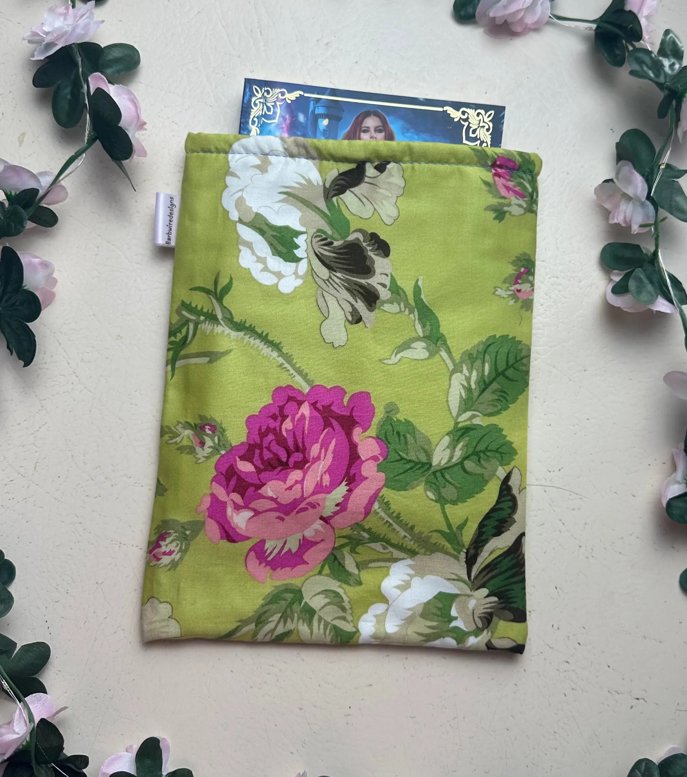 Wendy Handmade Colourful Slip Book Sleeve Pouch Barb Wire Designs