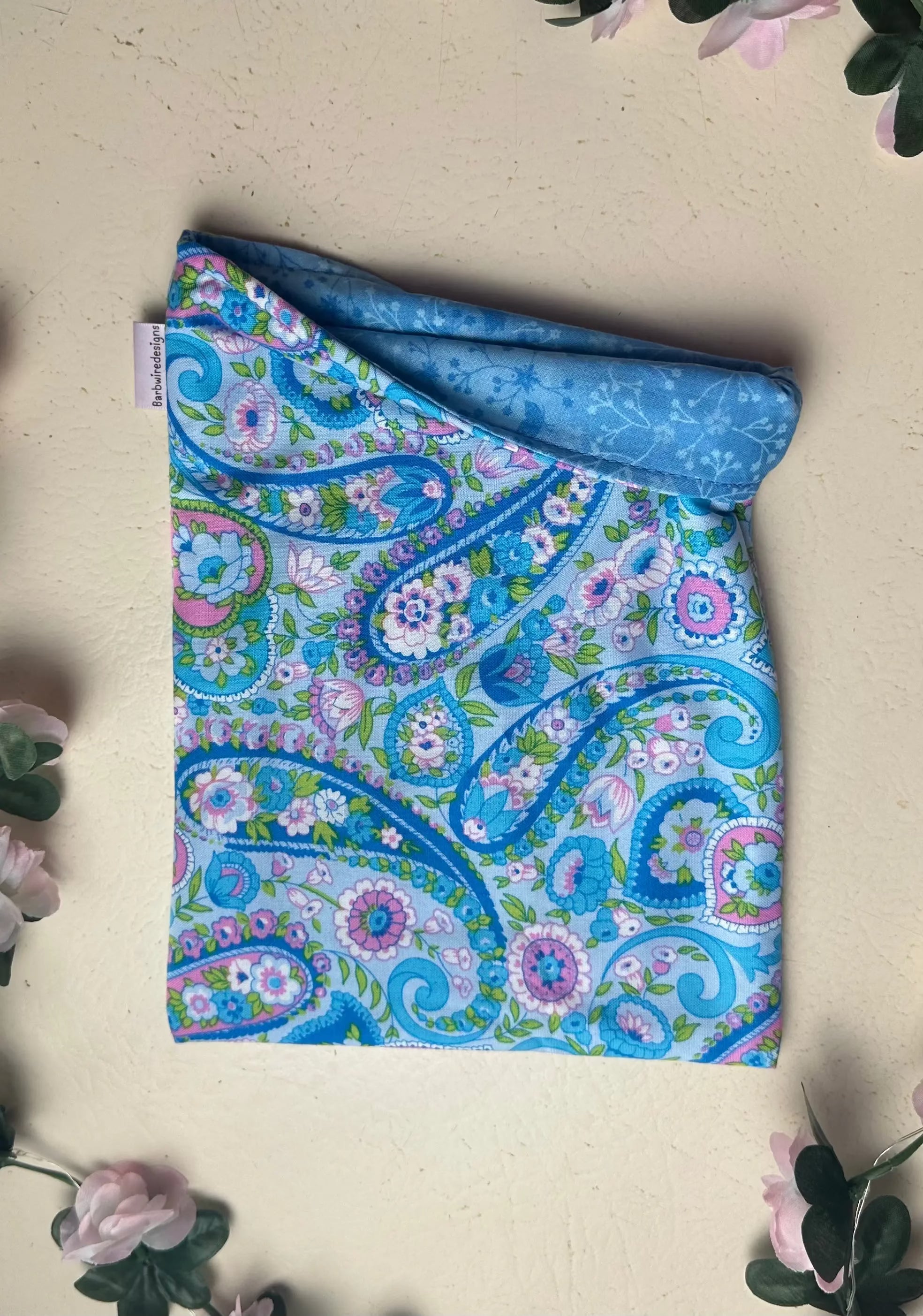 Paisley Daisy Handmade Colourful Book Sleeve Slip Cover Barb Wire Designs