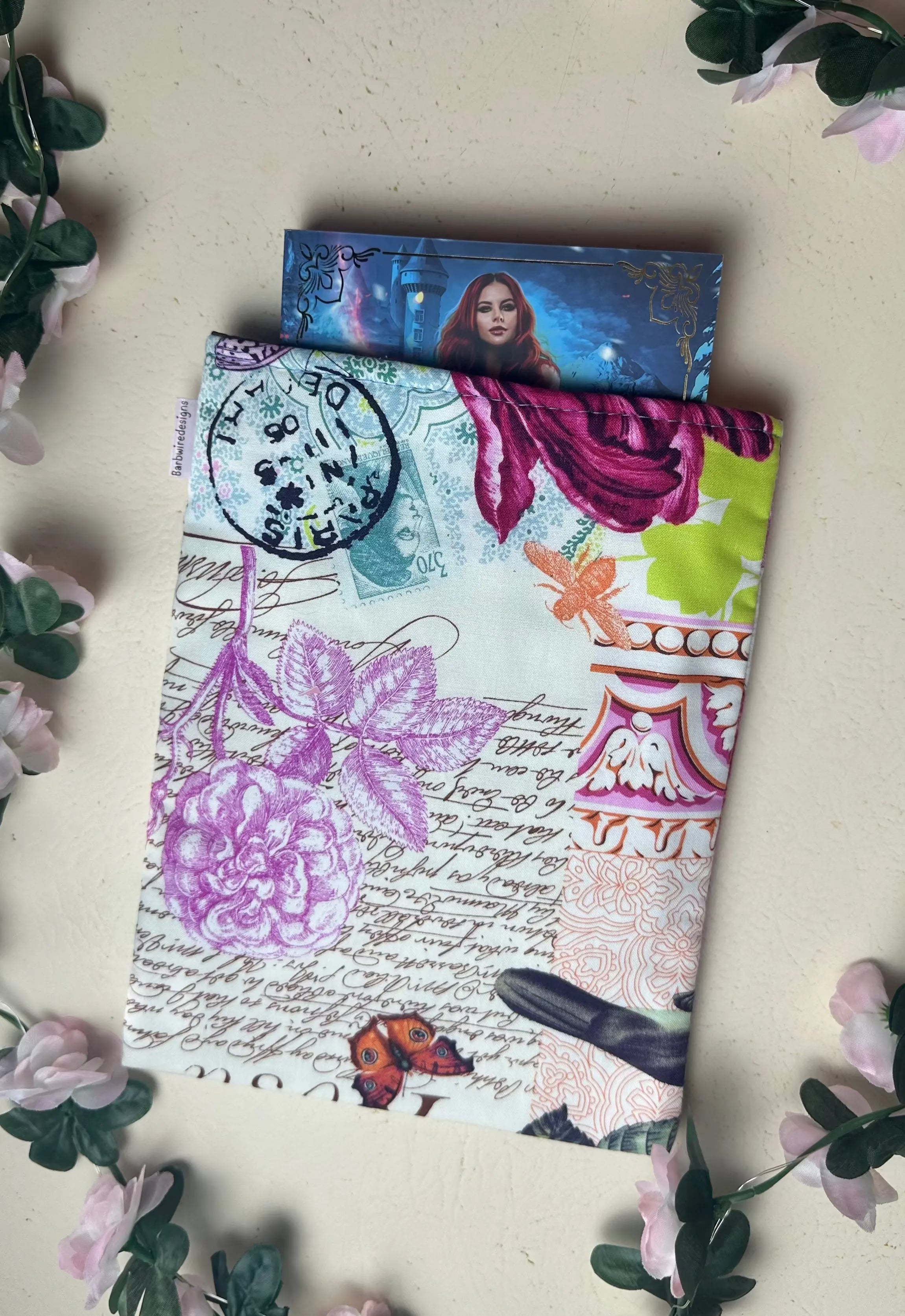 Aliza Handmade Colourful Book Sleeve Slip Cover Barb Wire Designs