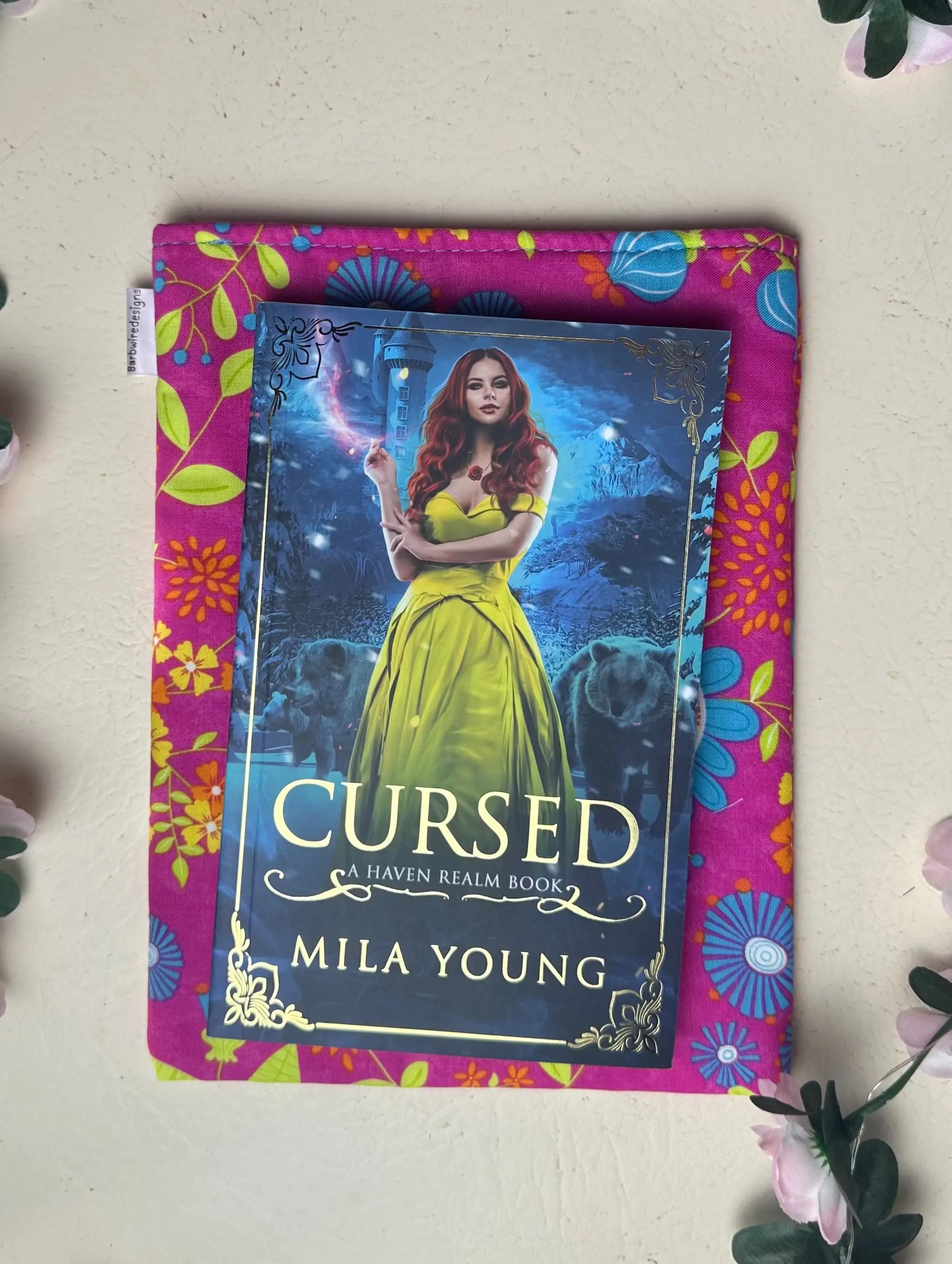 Mary Handmade Colourful Slip Book Sleeve Cover Barb Wire Designs