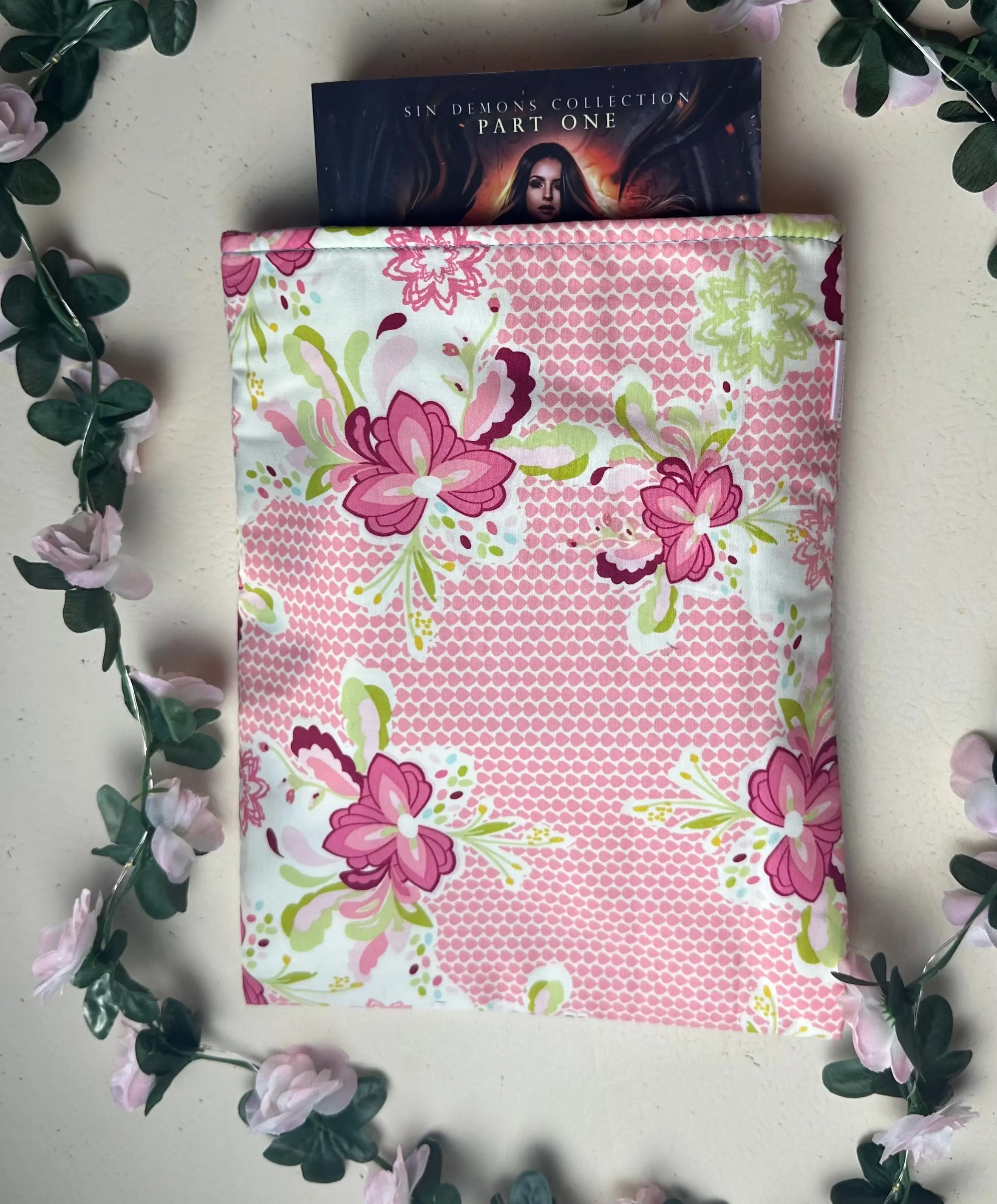 Pink Parade Handmade Colourful Book Sleeve Slip Cover Barb Wire Designs