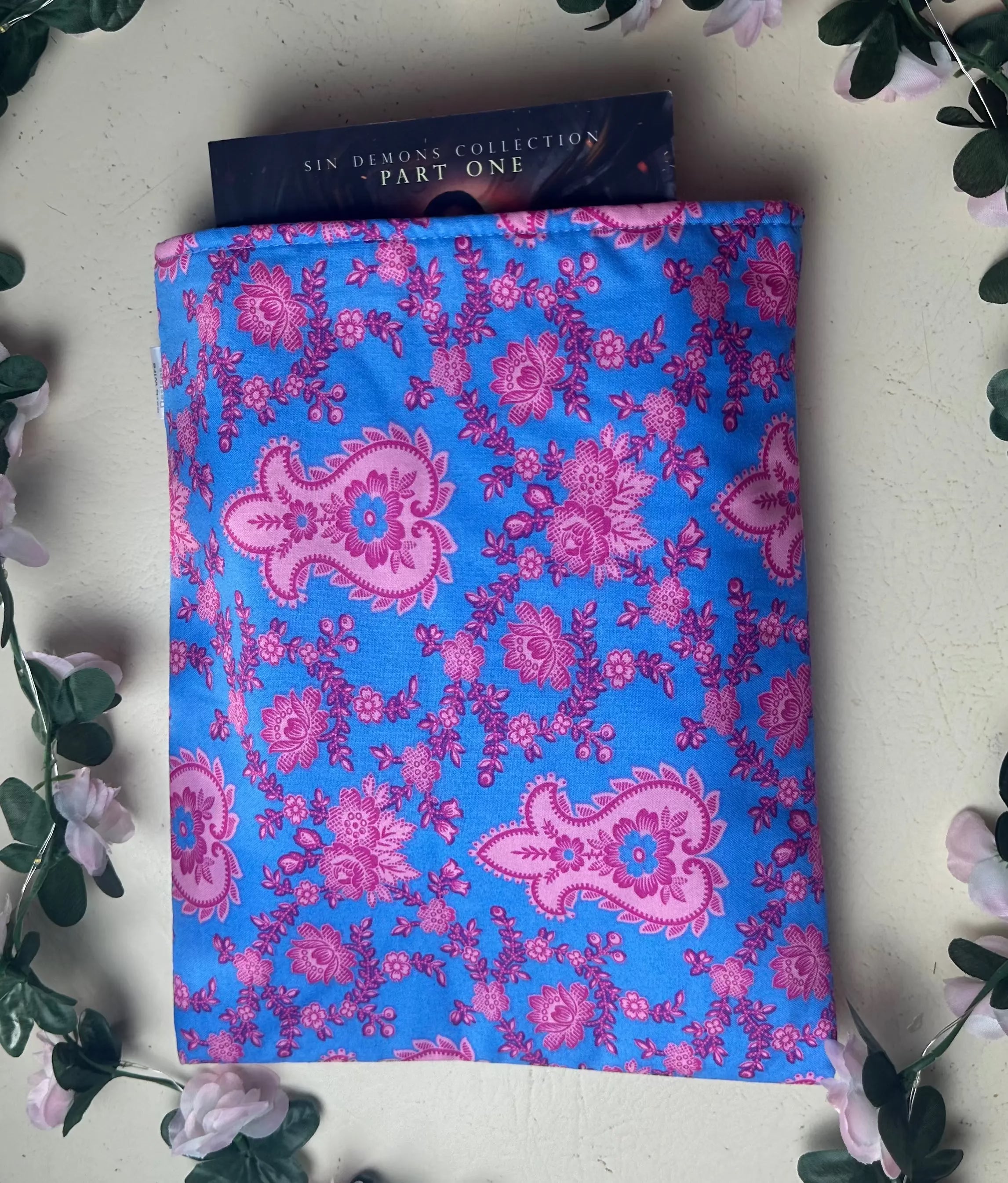 Sweet Cheeks Handmade Colourful Book Sleeve Slip Cover Barb Wire Designs