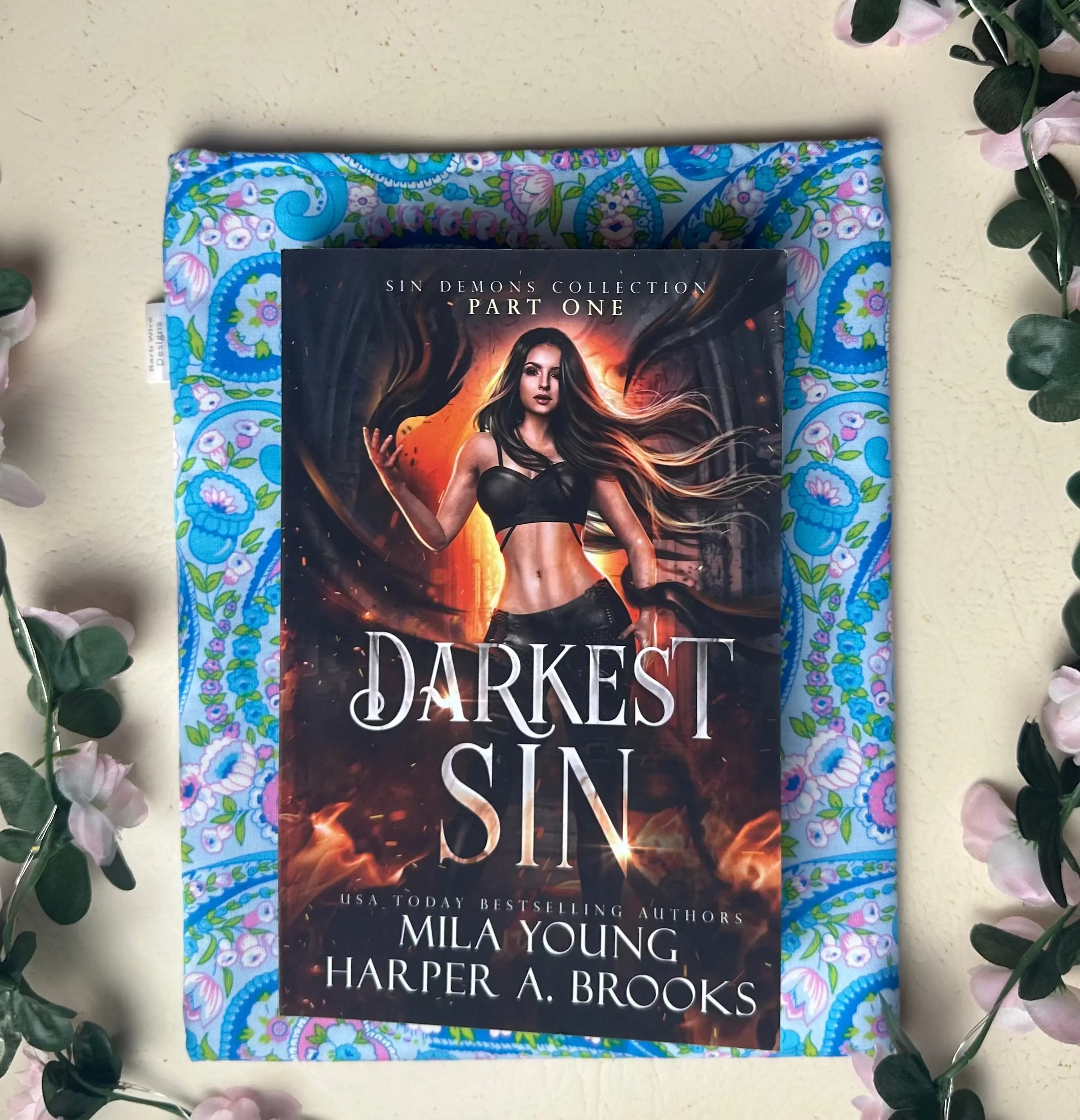 Paisley Daisy Handmade Colourful Book Sleeve Slip Cover Barb Wire Designs