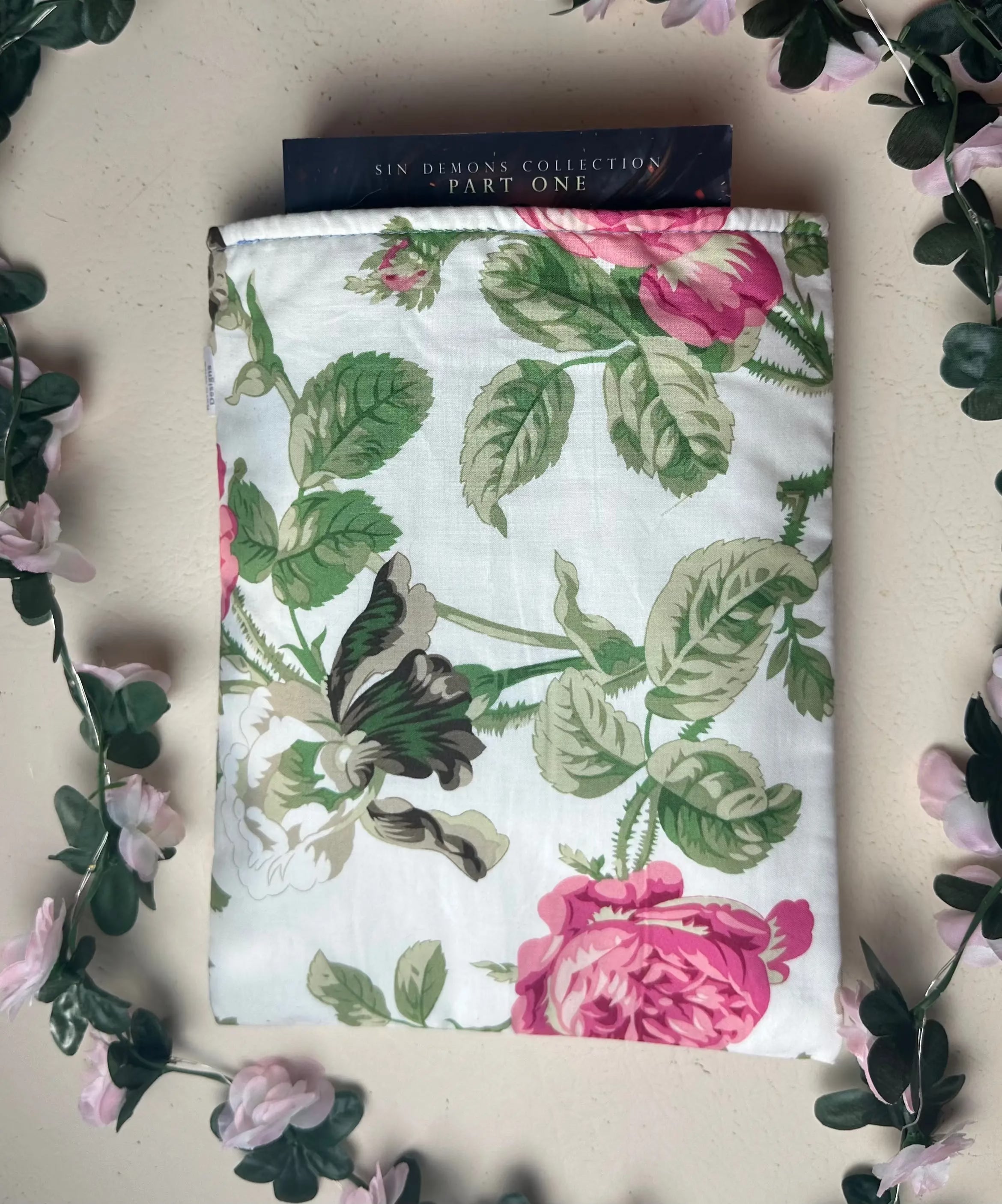 Romantic Rose Handmade Colourful Book Sleeve Slip Cover Barb Wire Designs