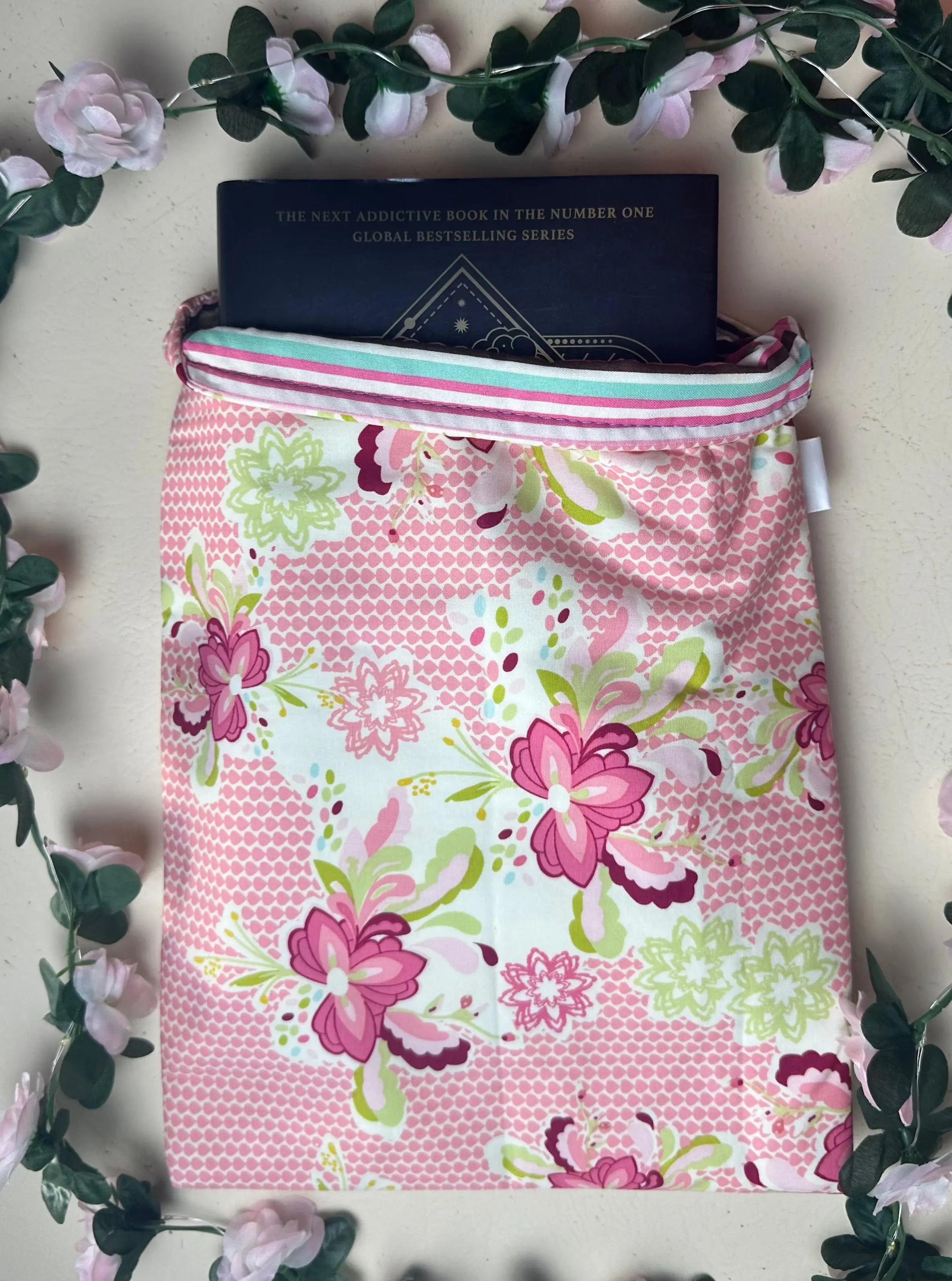 Pink Parade Handmade Colourful Book Sleeve Slip Cover Barb Wire Designs