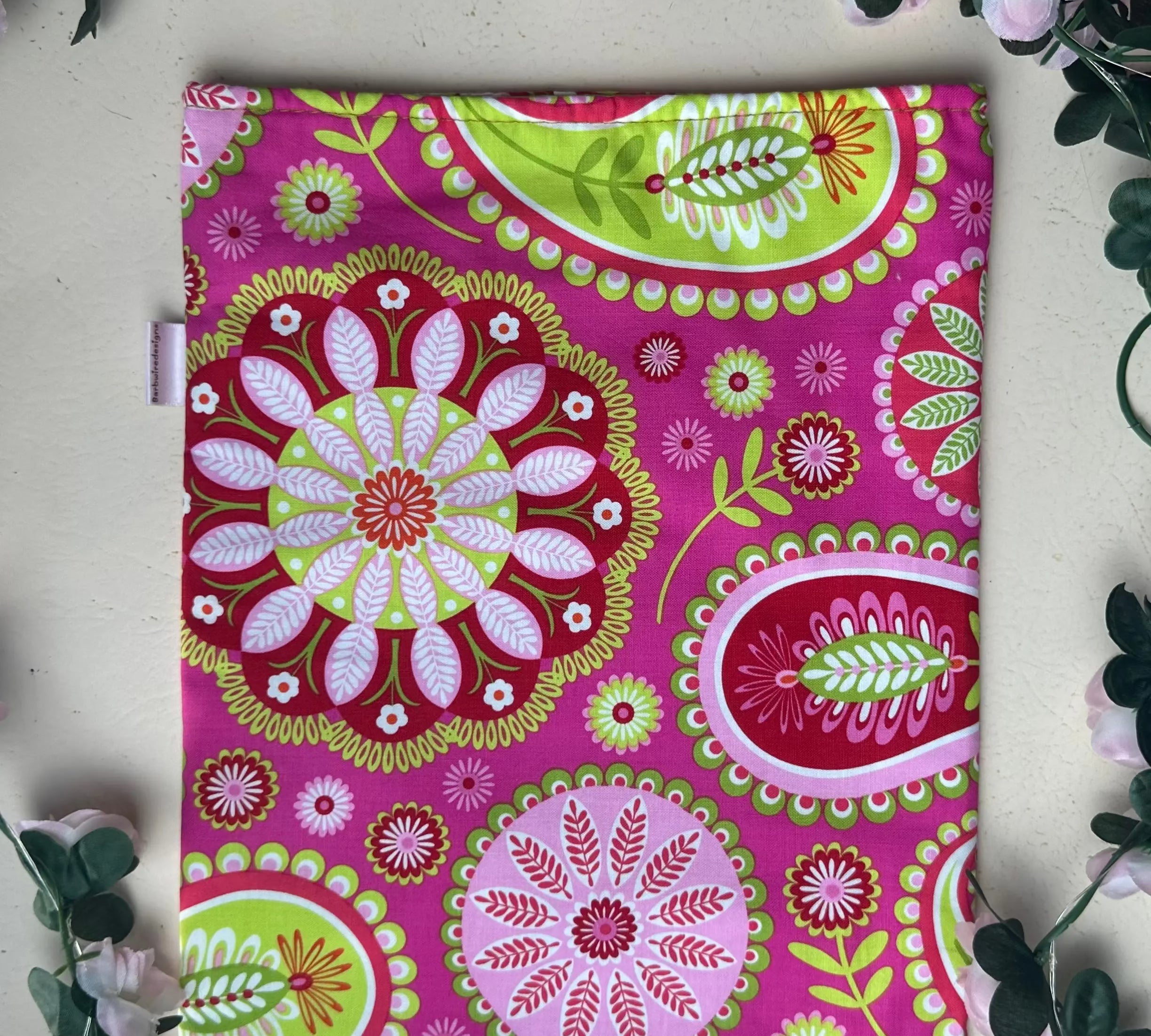 Melissa Handmade Colourful Book Sleeve Slip Cover Barb Wire Designs