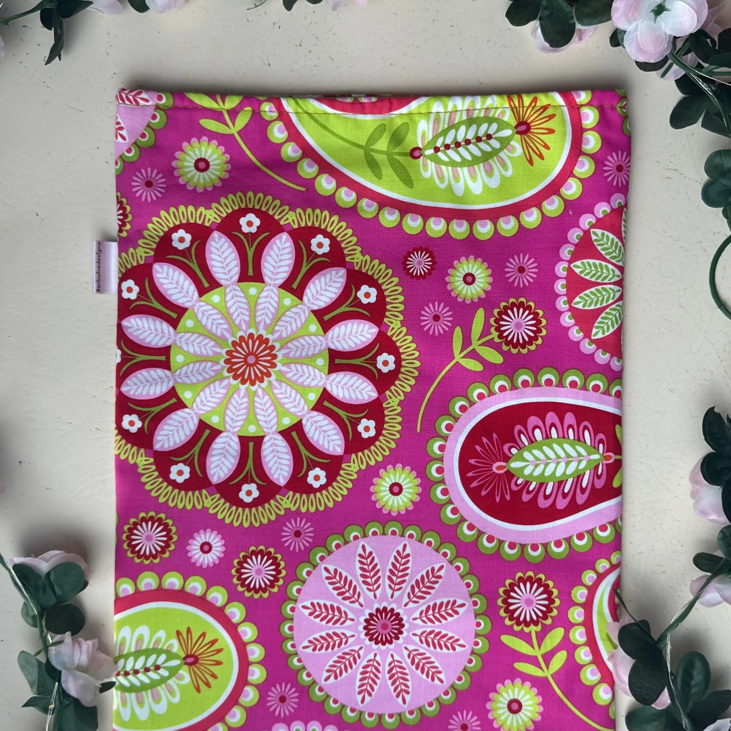Melissa Handmade Colourful Book Sleeve Slip Cover Barb Wire Designs
