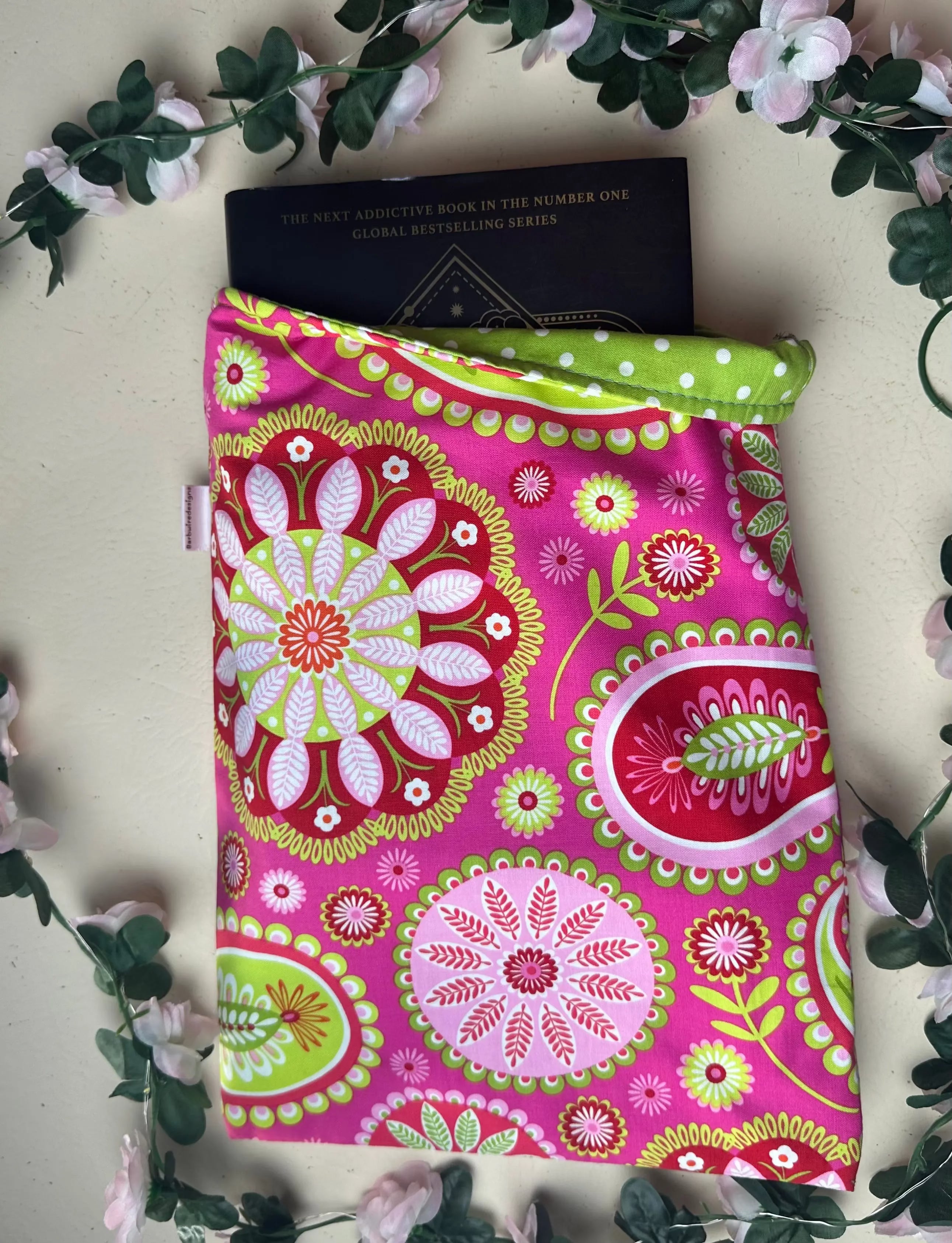 Melissa Handmade Colourful Book Sleeve Slip Cover Barb Wire Designs