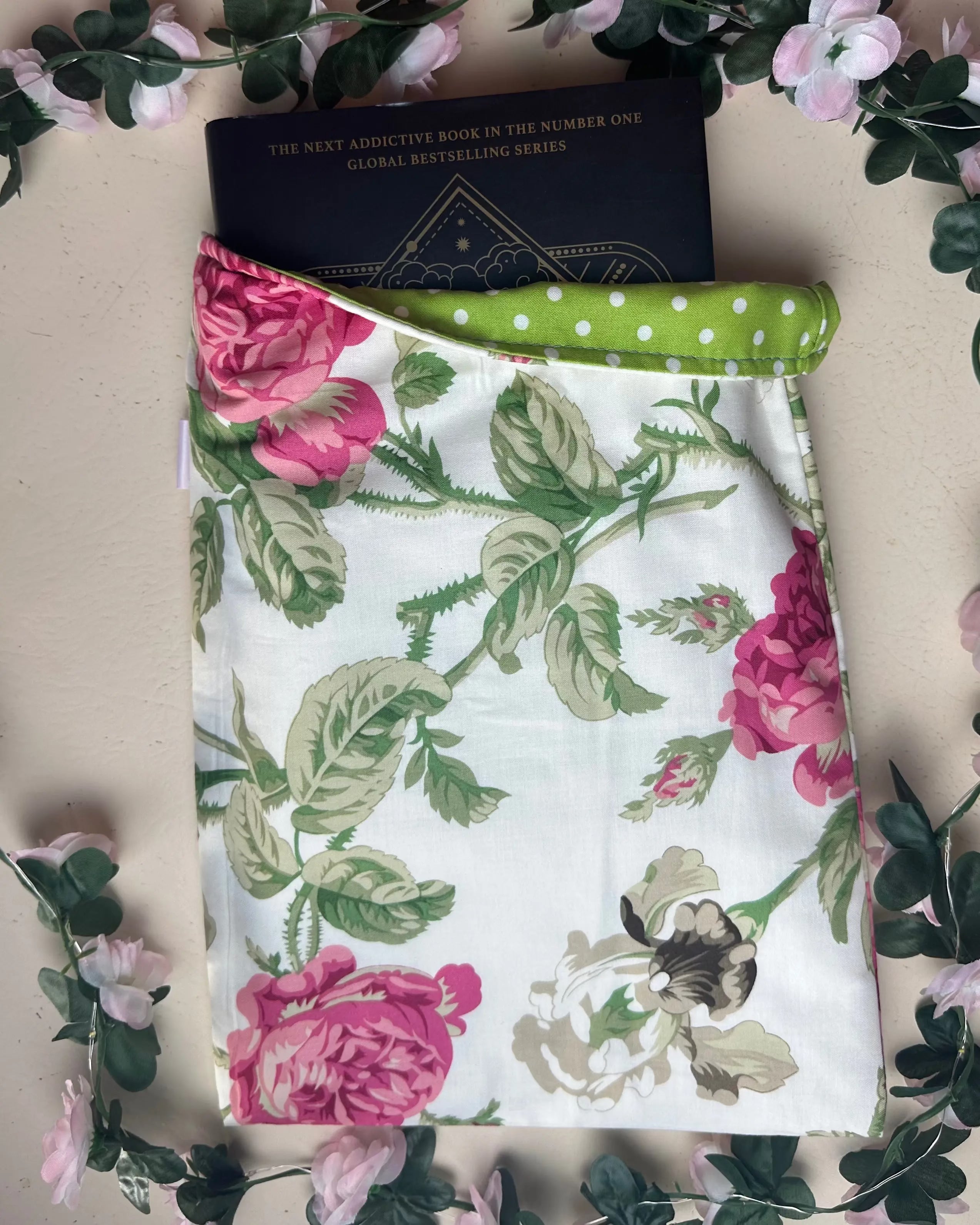 Romantic Rose Handmade Colourful Book Sleeve Slip Cover Barb Wire Designs