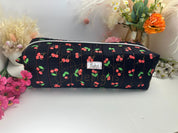 Black Cherry Quilted Hair Tools Pouch Barb Wire Designs