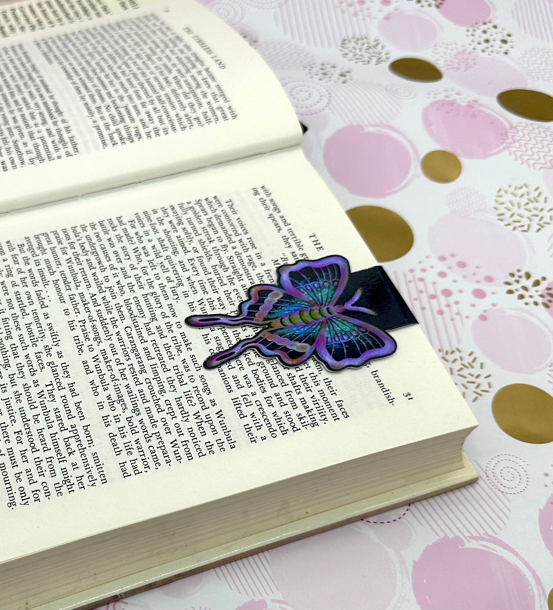 Luna Moth Magnetic Bookmark