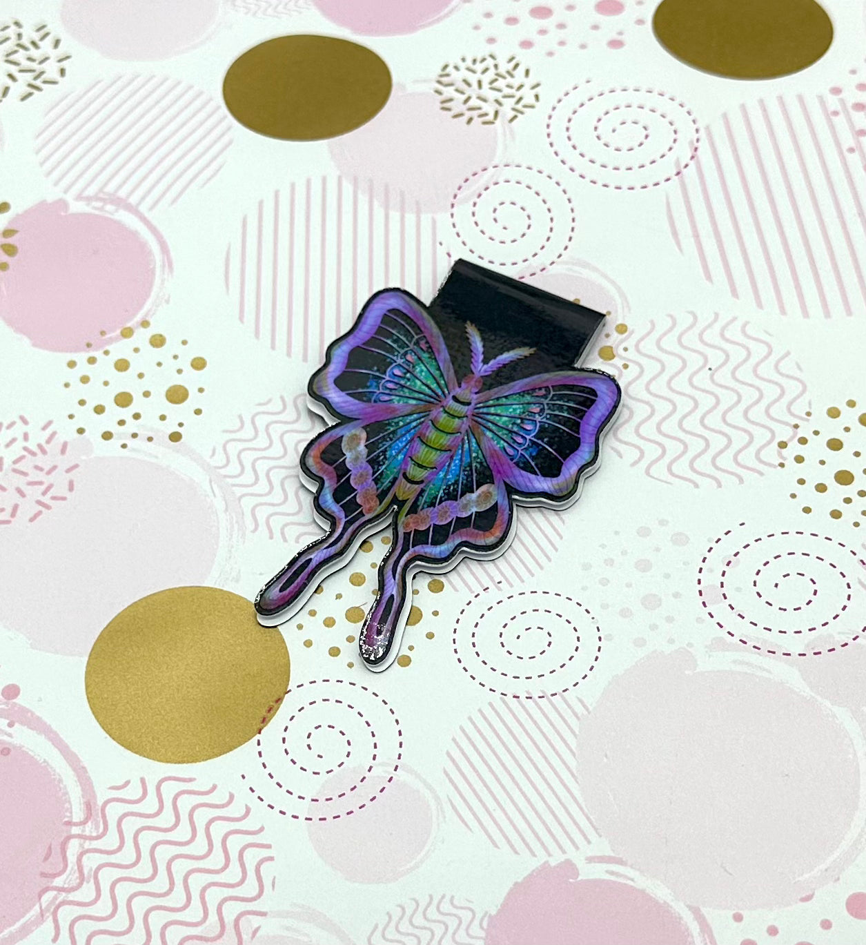 Luna Moth Magnetic Bookmark